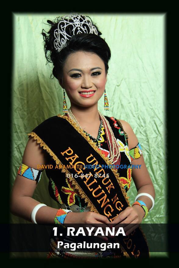 Unduk Ngadau Rayana, finalist from Pagalungan.