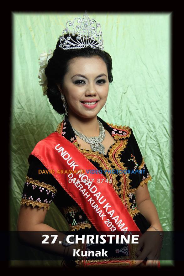 Unduk Ngadau Christine from Kunak 2013