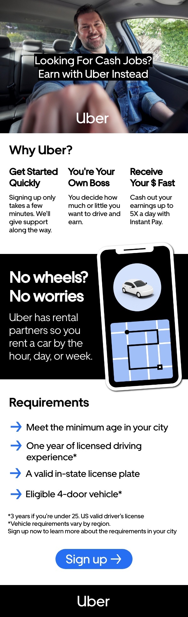 Sign up today Drive with Uber labor gigs craigslist