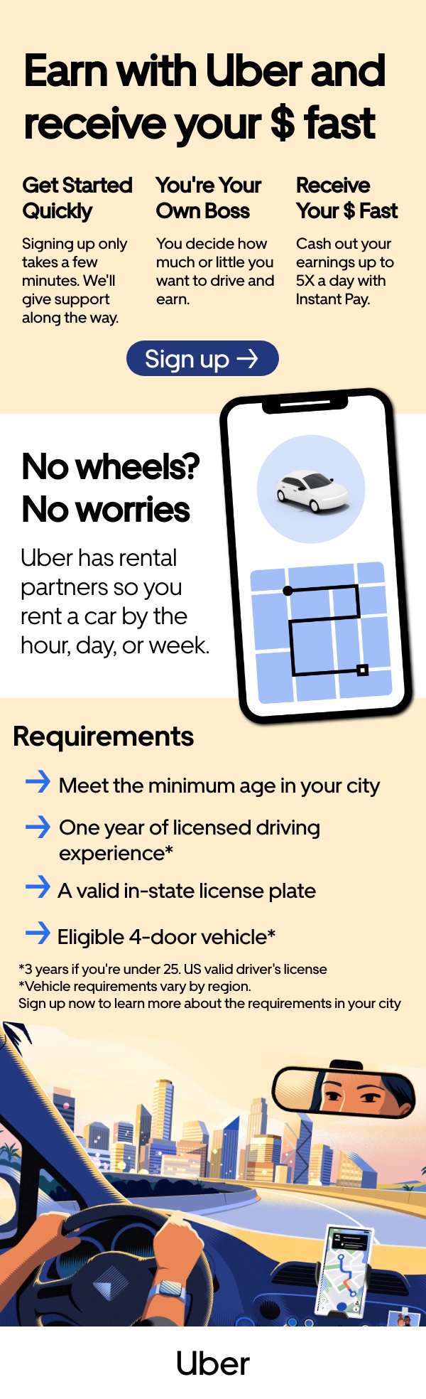 Ready, Set, Drive with Uber transportation job employment craigslist
