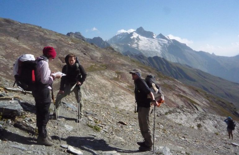 Hiking in the Alps from France to Italy to Switzerland