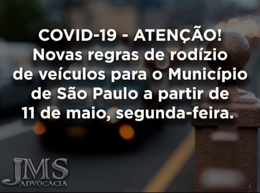 ATENÇÃO! Novas regras de rodízio para a cidade de São Paulo