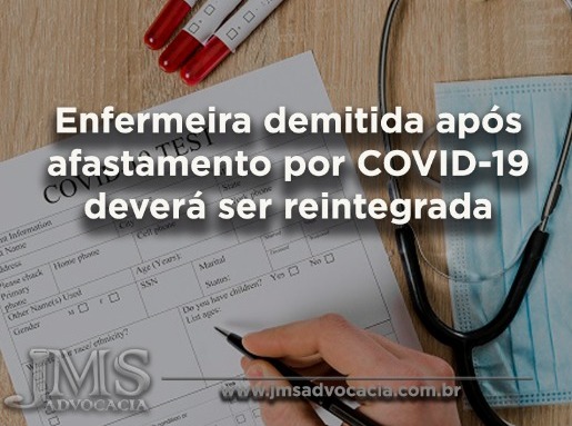 COVID-19: Enfermeira afastada deverá ser reintegrada