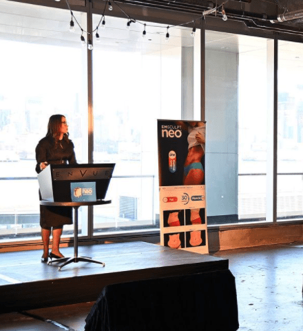 Dr. Halaas speaking about her research and experience with the EMSculpt NEO