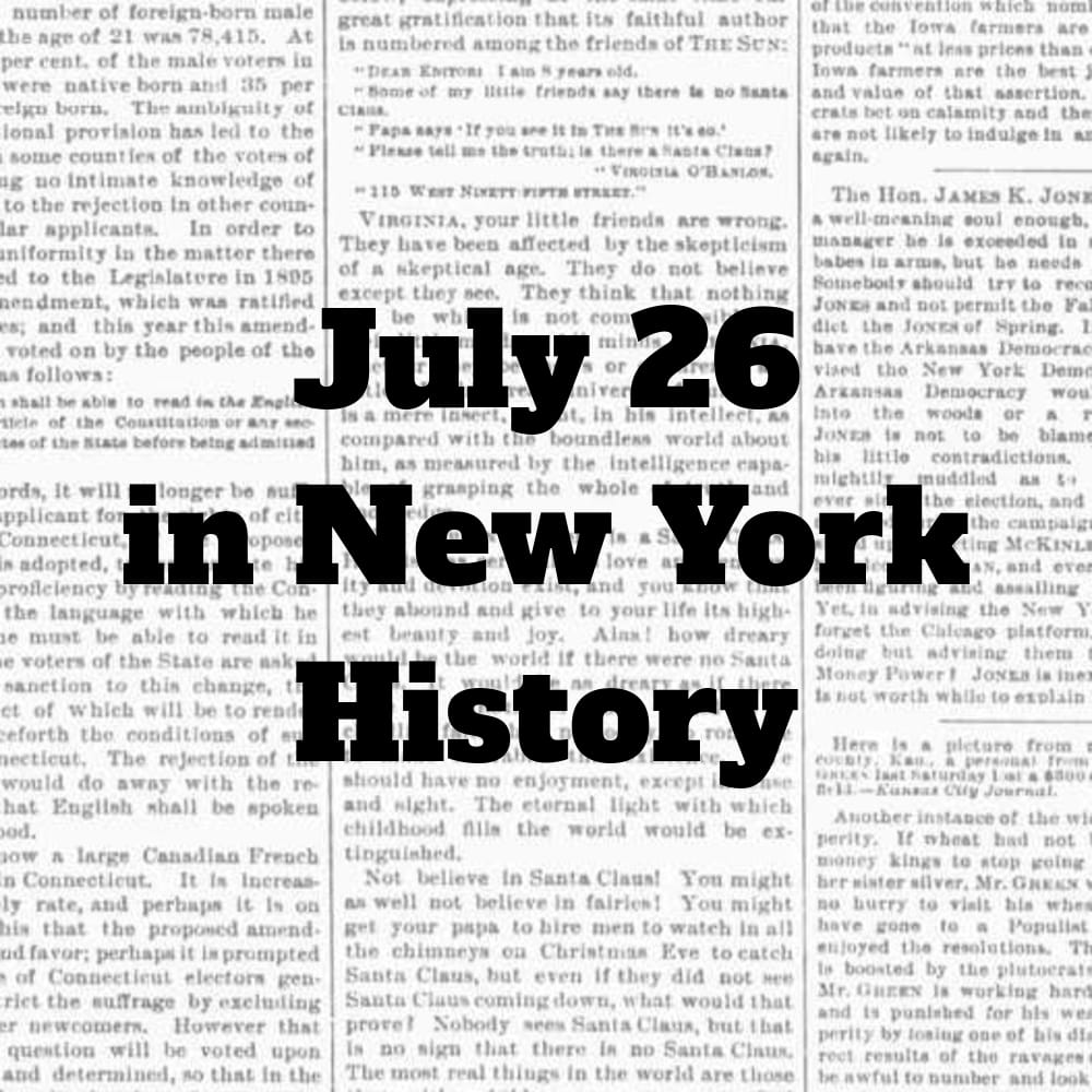 What year did New York became a state?