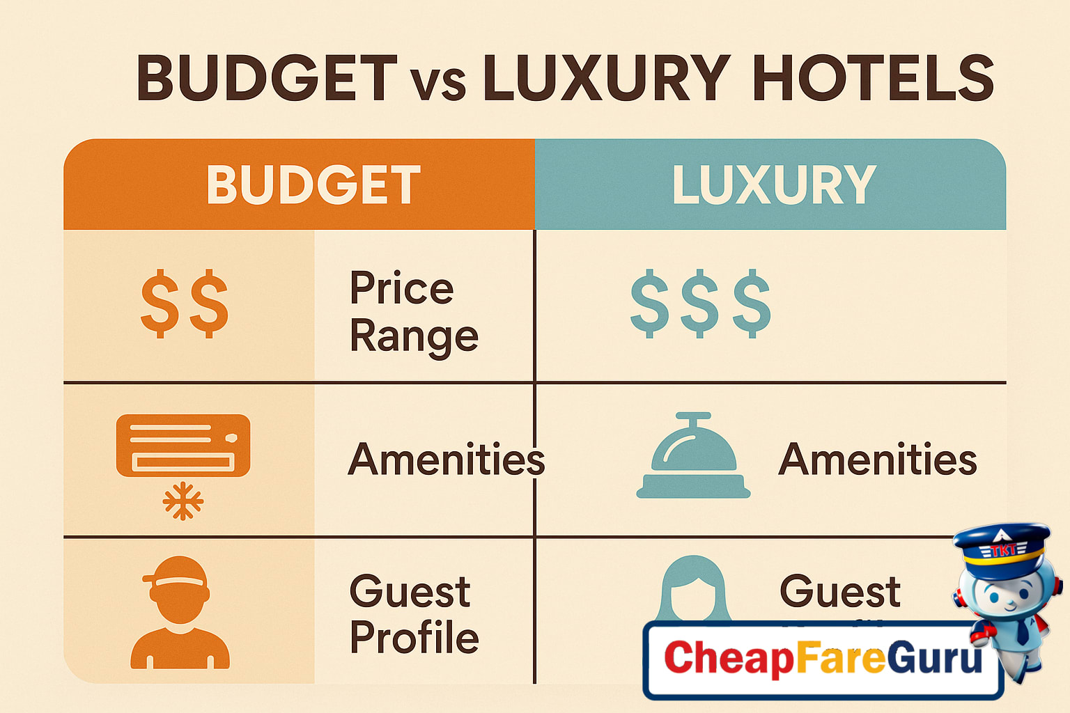 Hotel Price Ranges Map