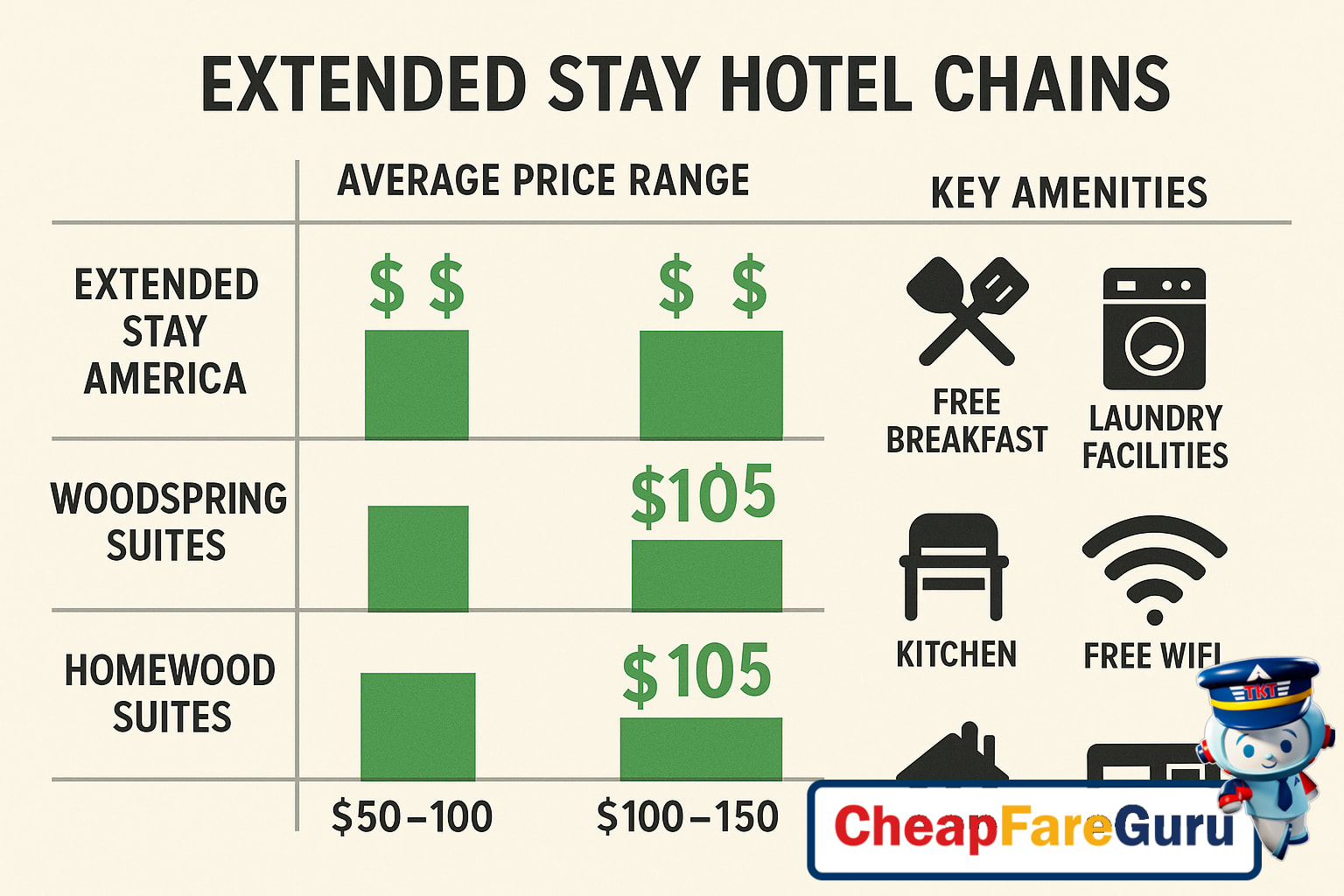 Extended stay hotel exterior