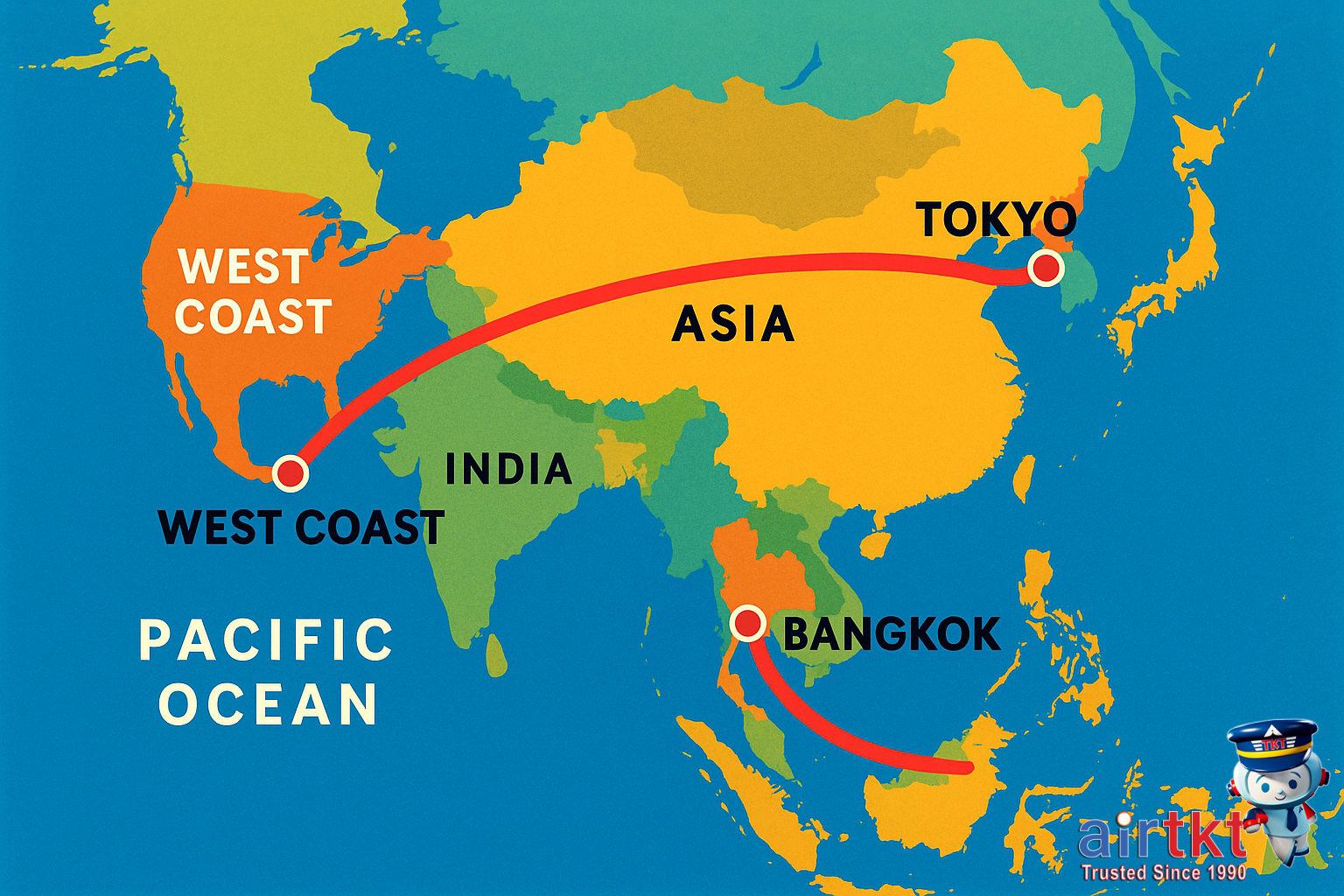 Airplane at sunset over ocean