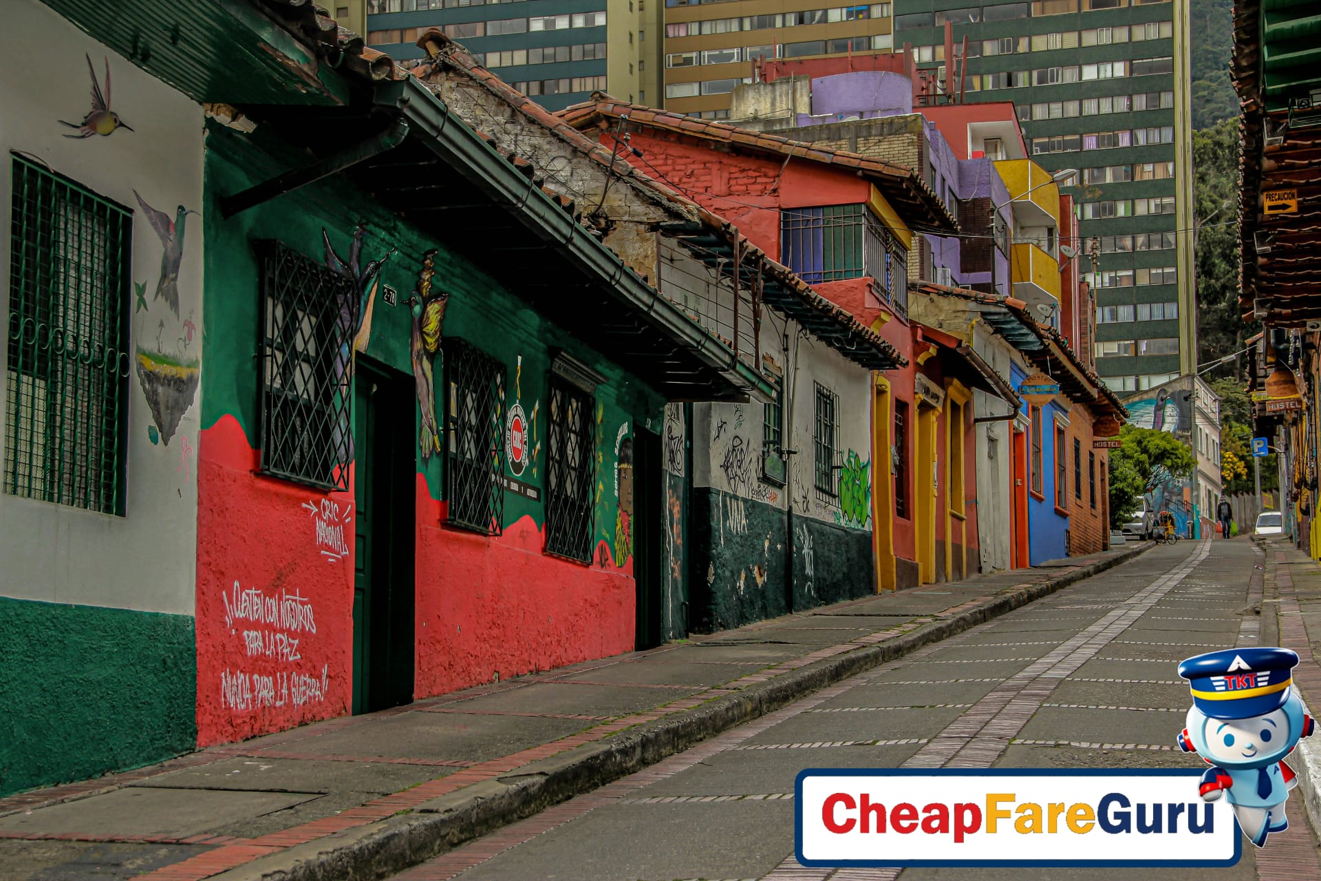 Traditional Bogotá street scene