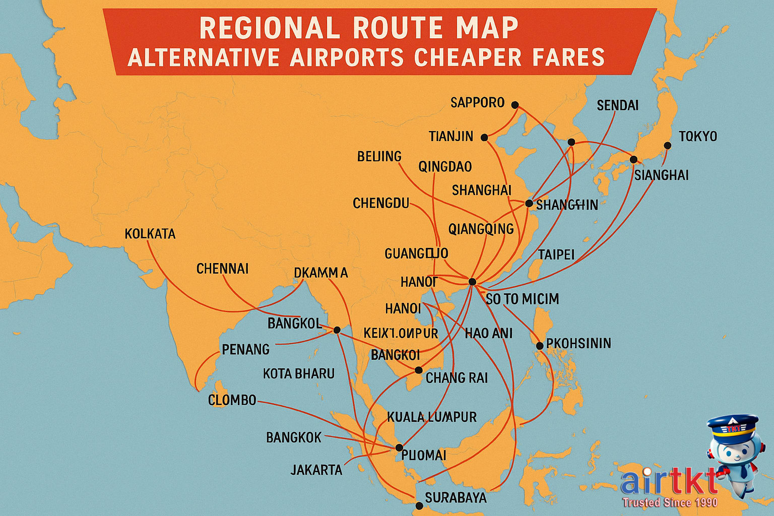 Asian airport terminals