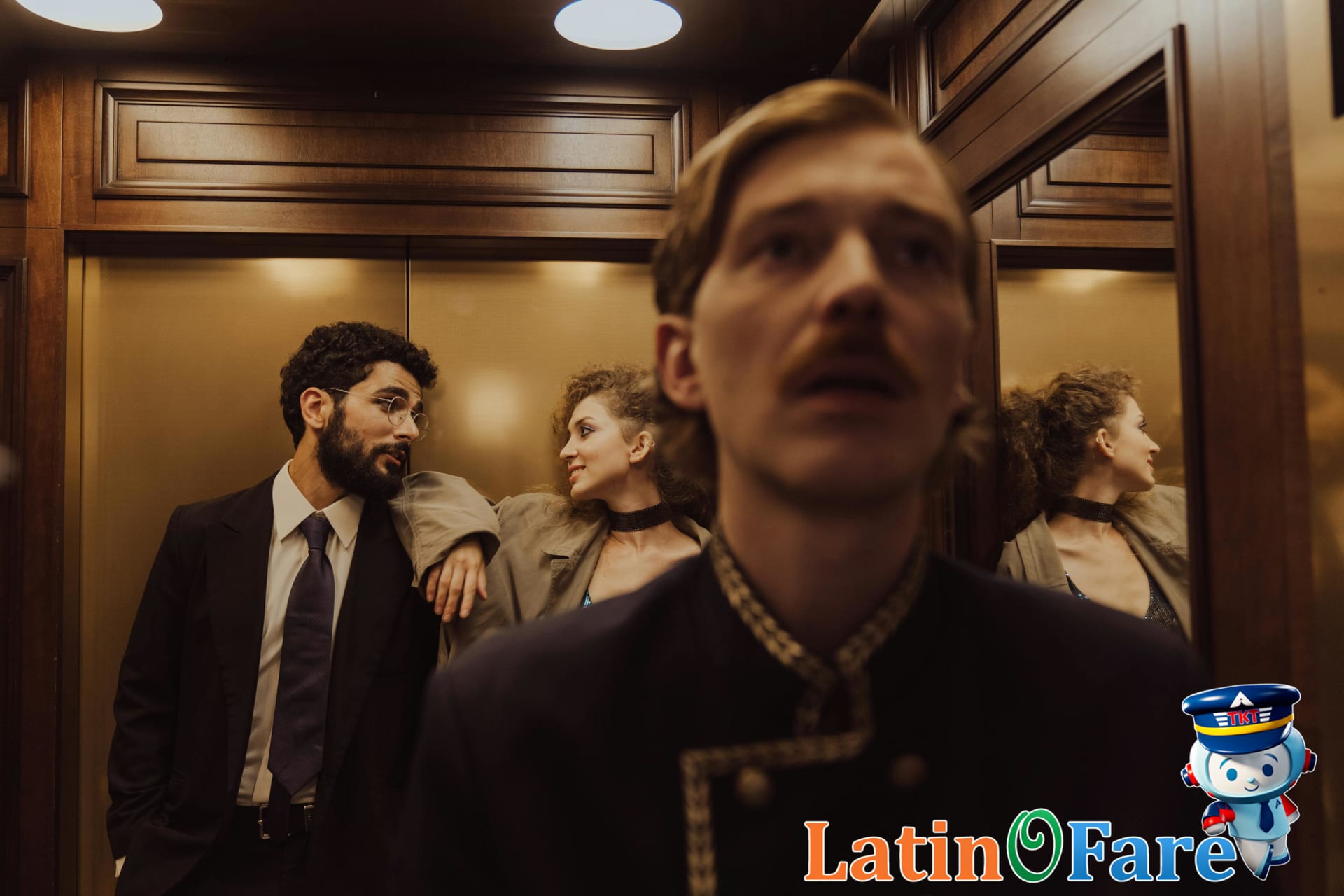 Capsule hotel interior showing pods
