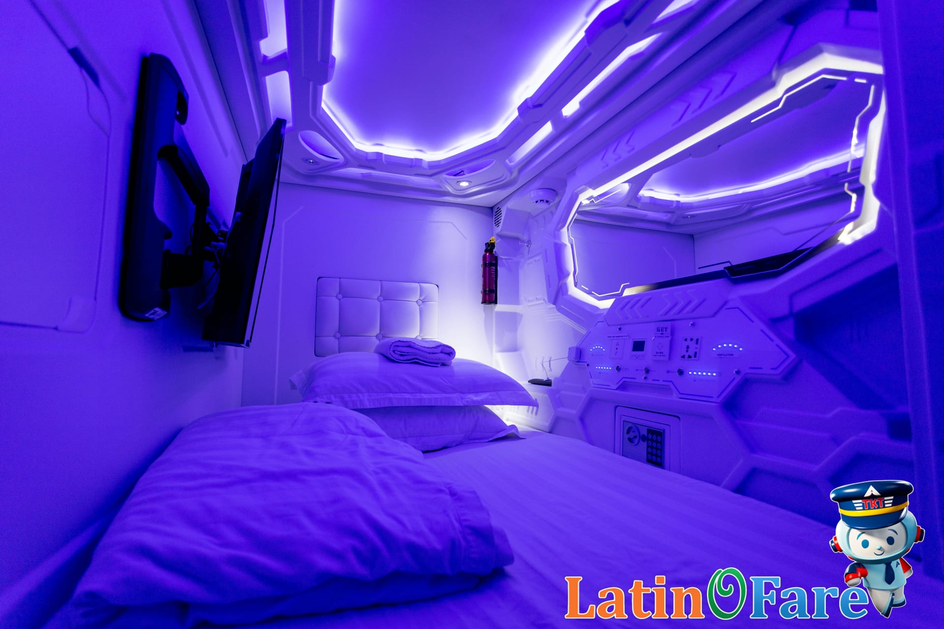 Capsule Hotel Pods in Japan