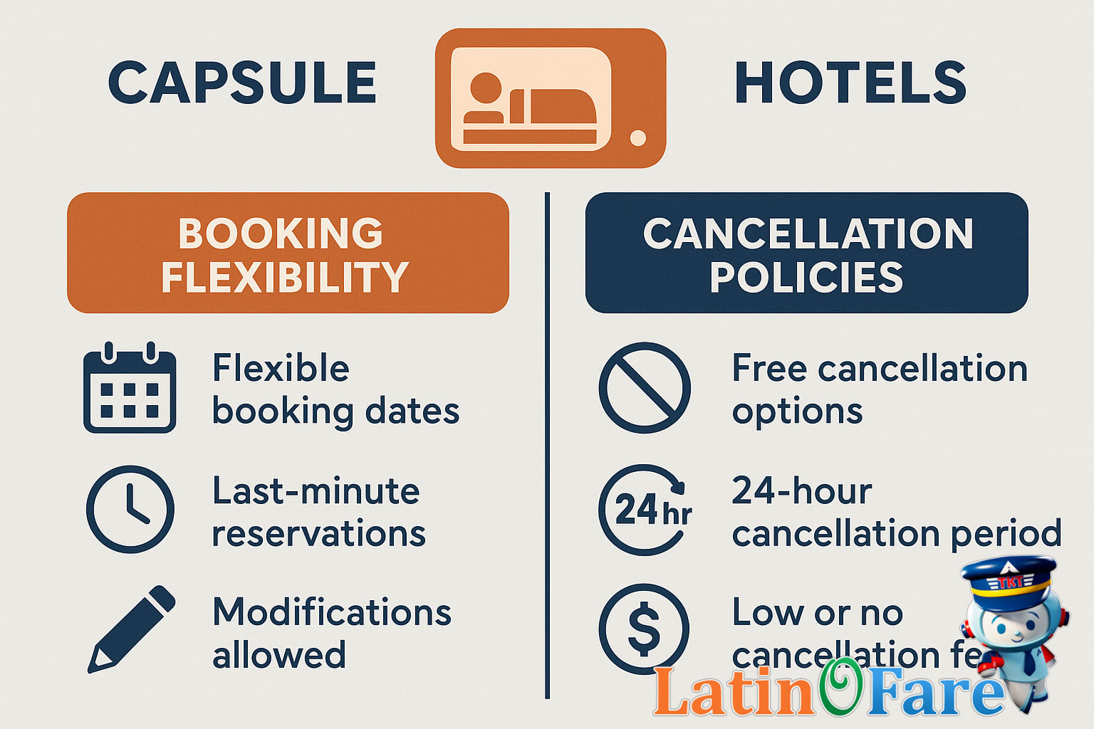 Capsule hotel booking desk