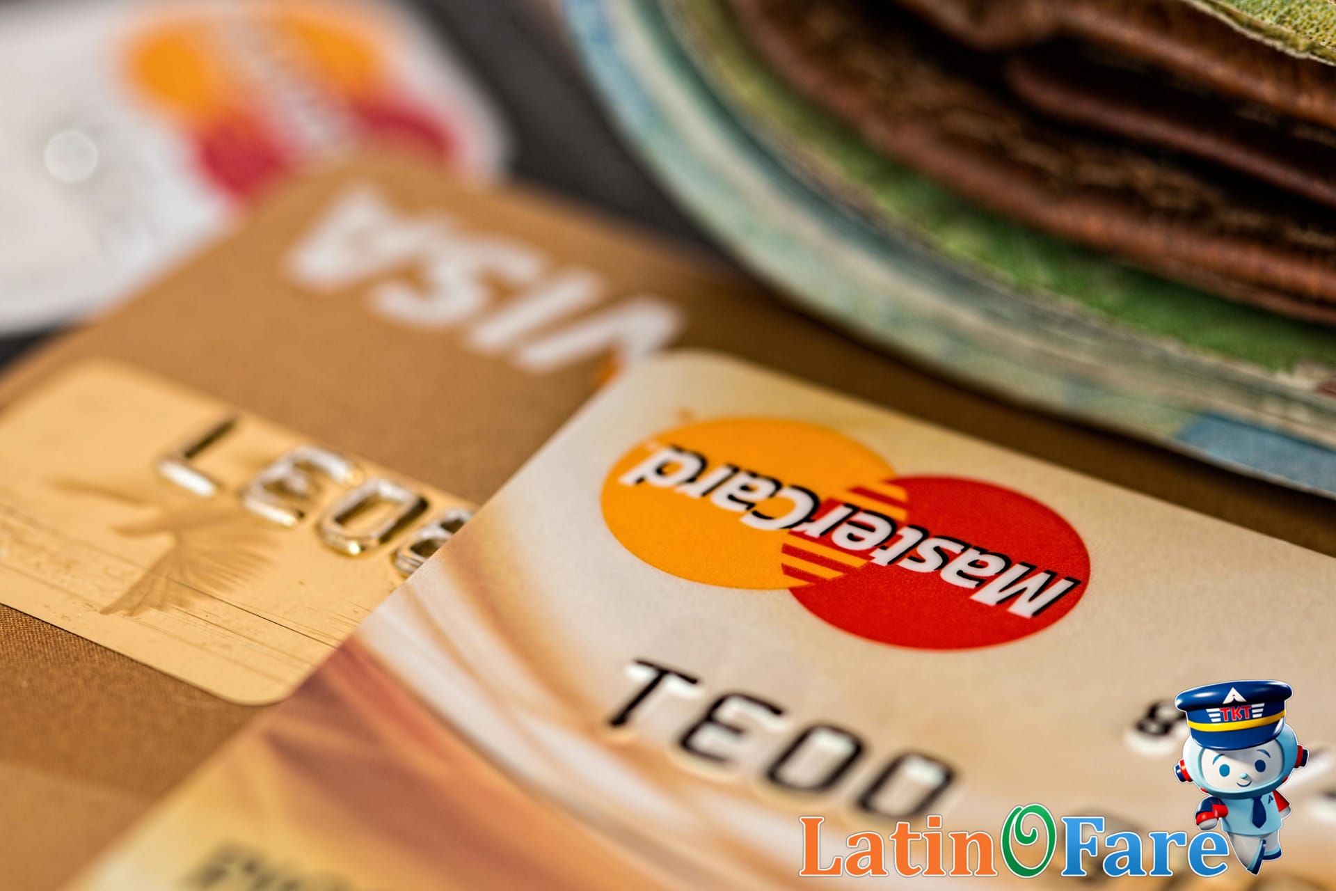 Credit cards and wallet representing currency and payment