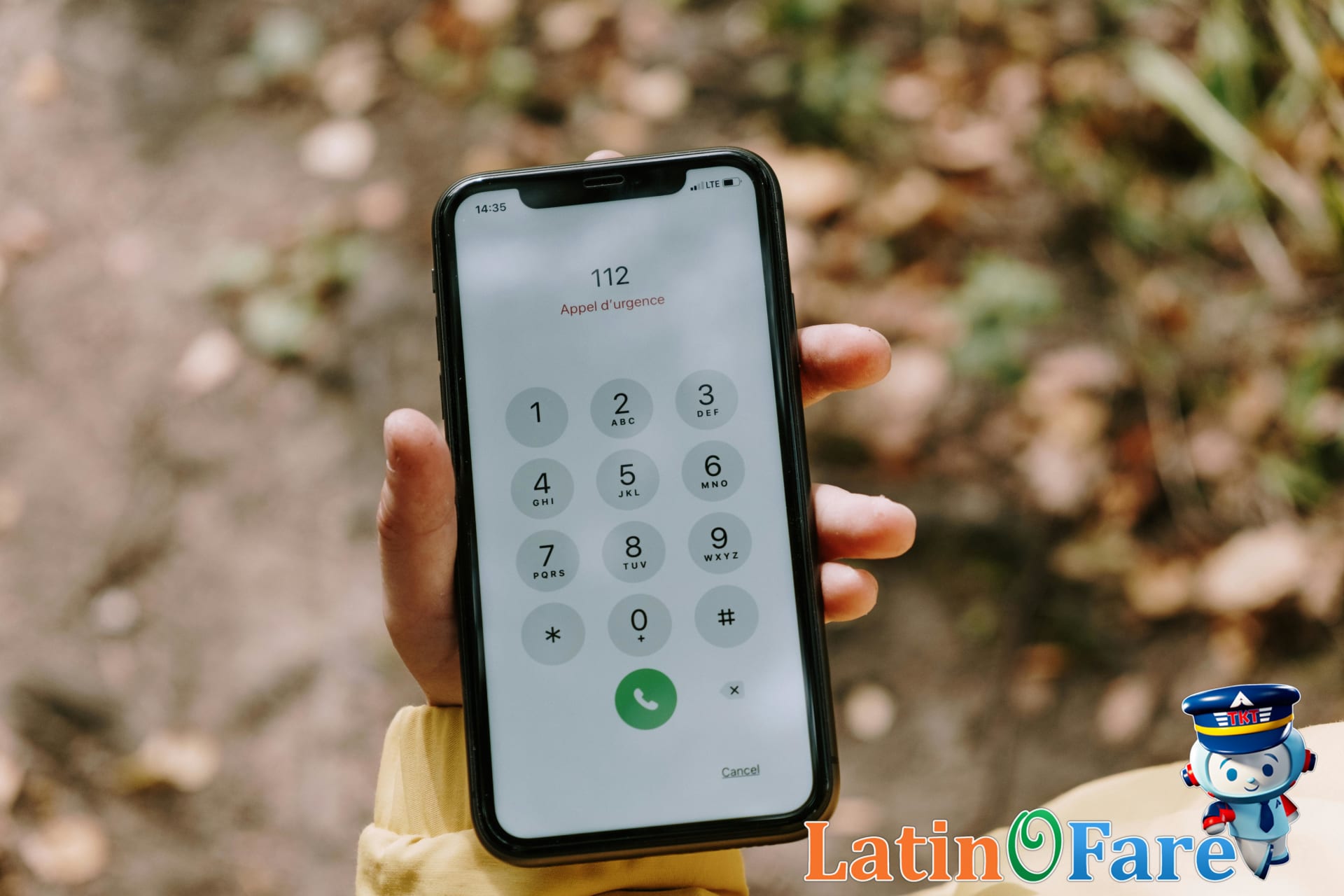 Traveler checking emergency contacts