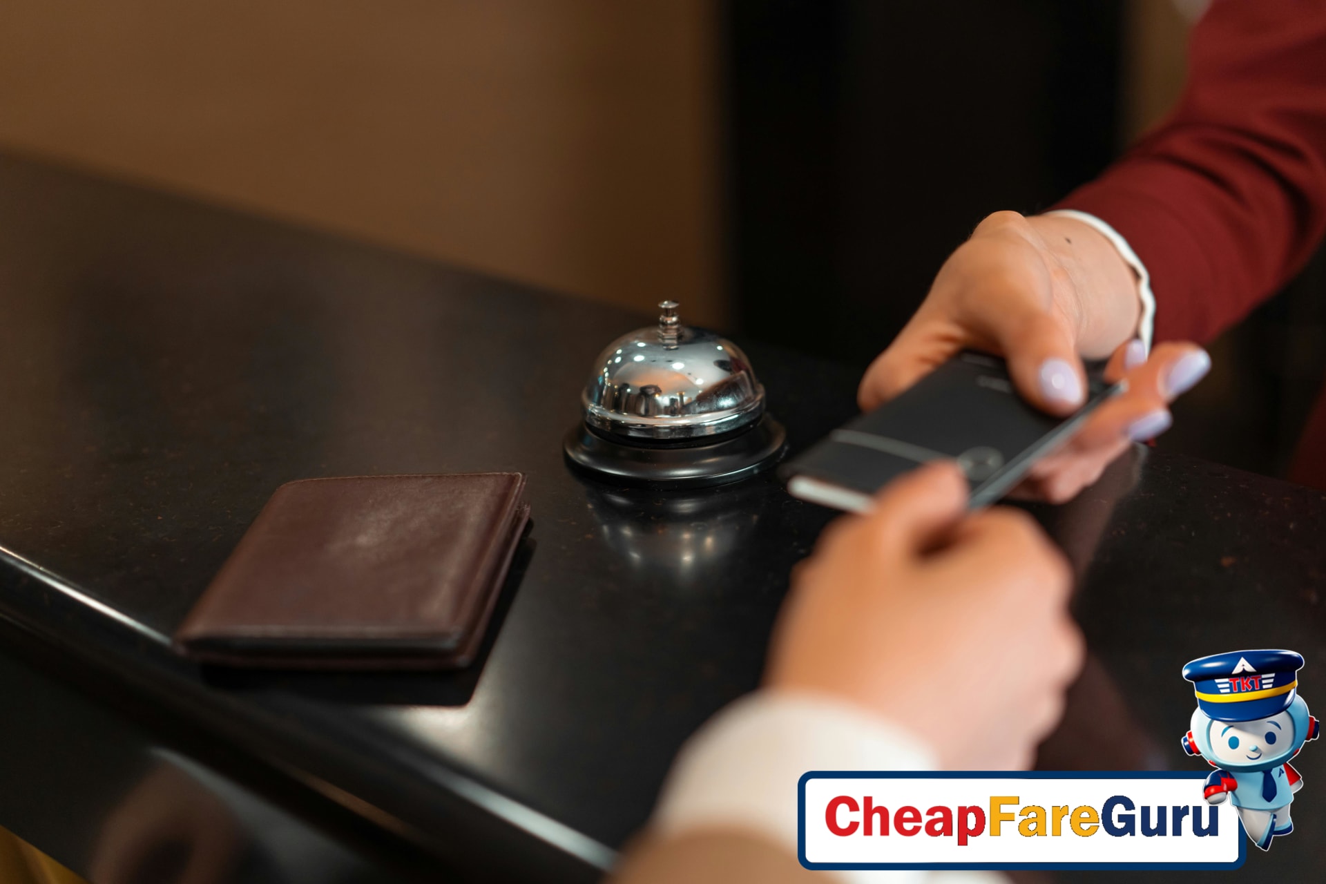 Travelers reviewing flexible hotel booking options online