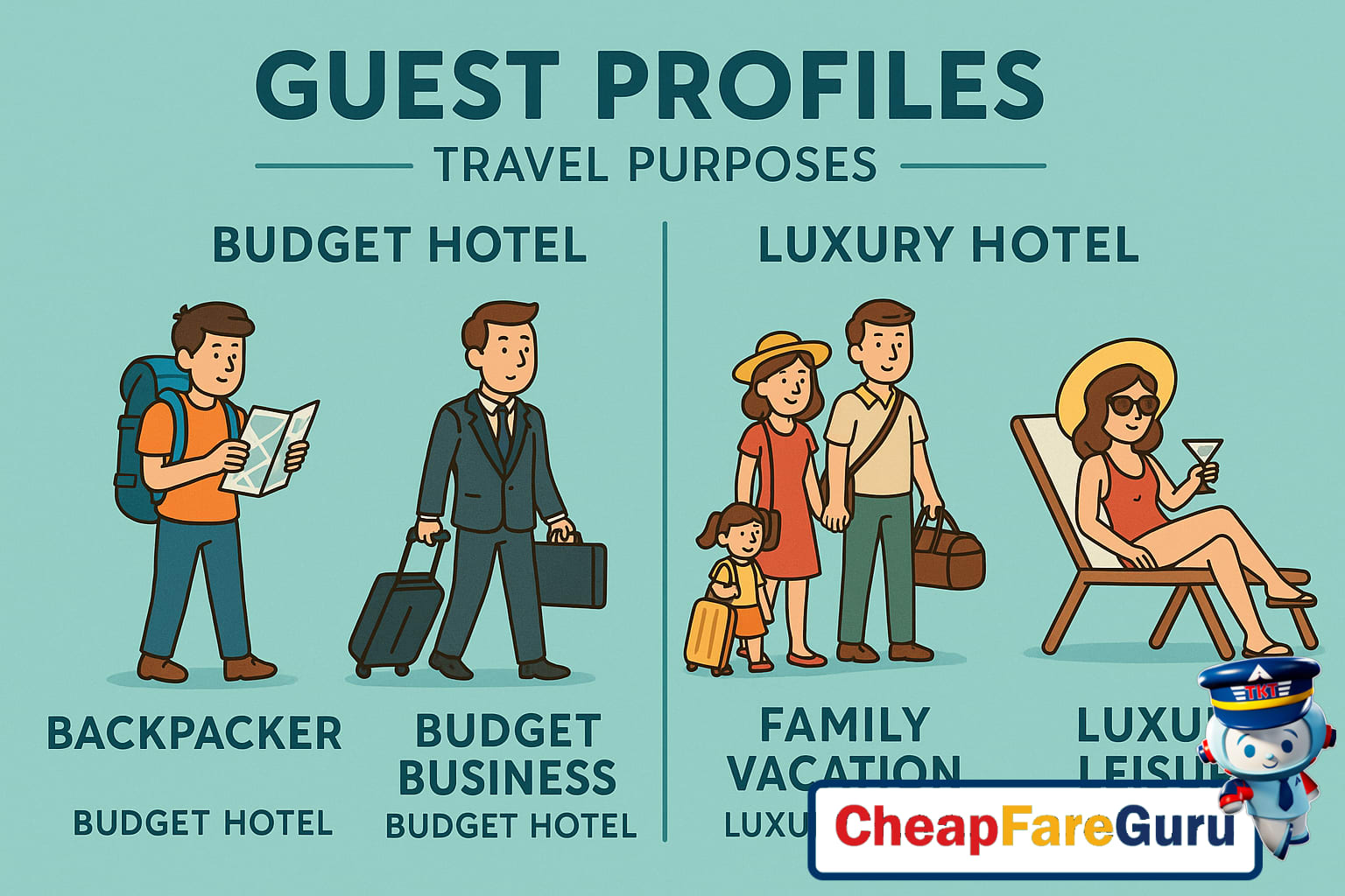 Infographic: Budget vs Luxury Hotel Guest Profiles
