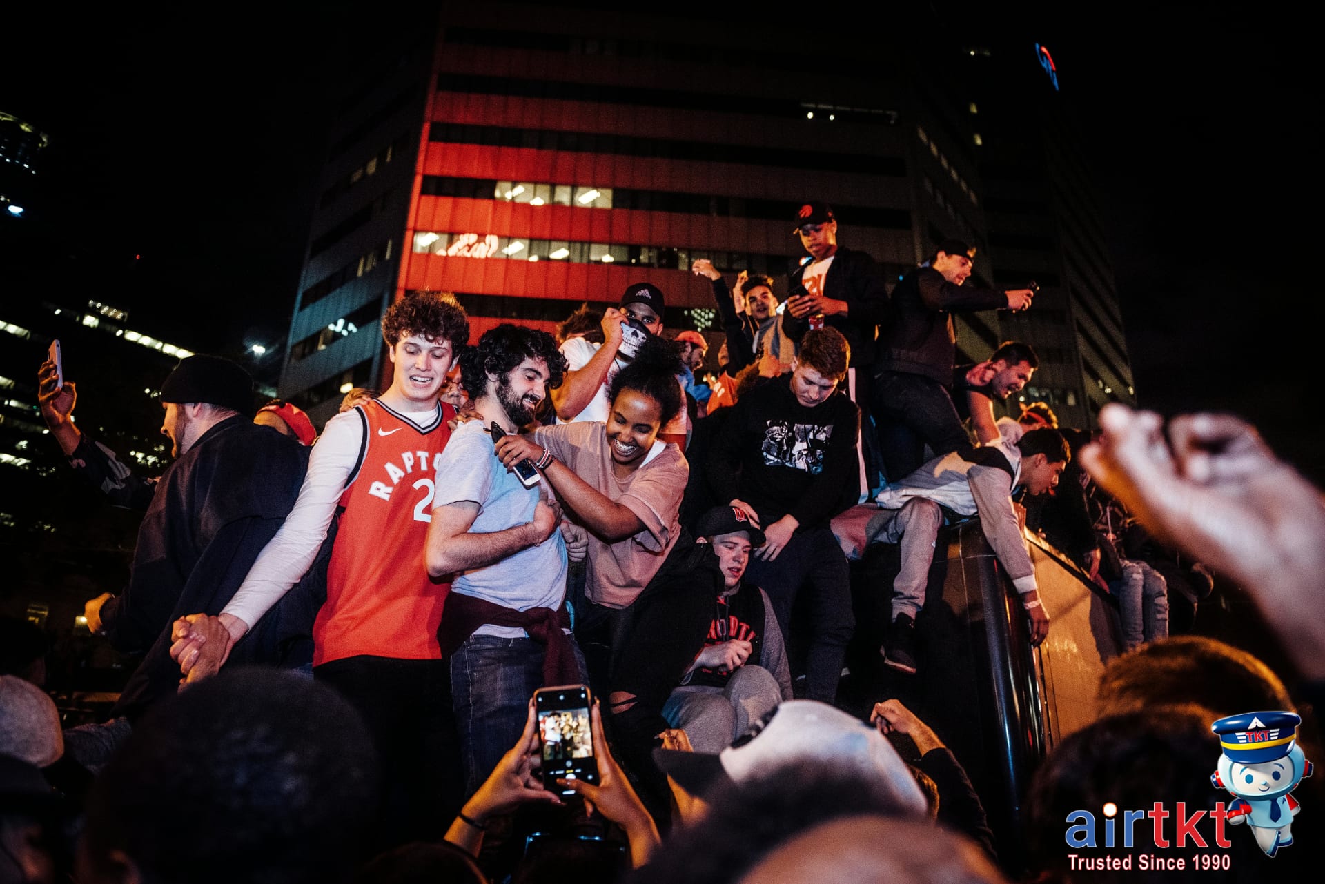 Crowd at sports stadium