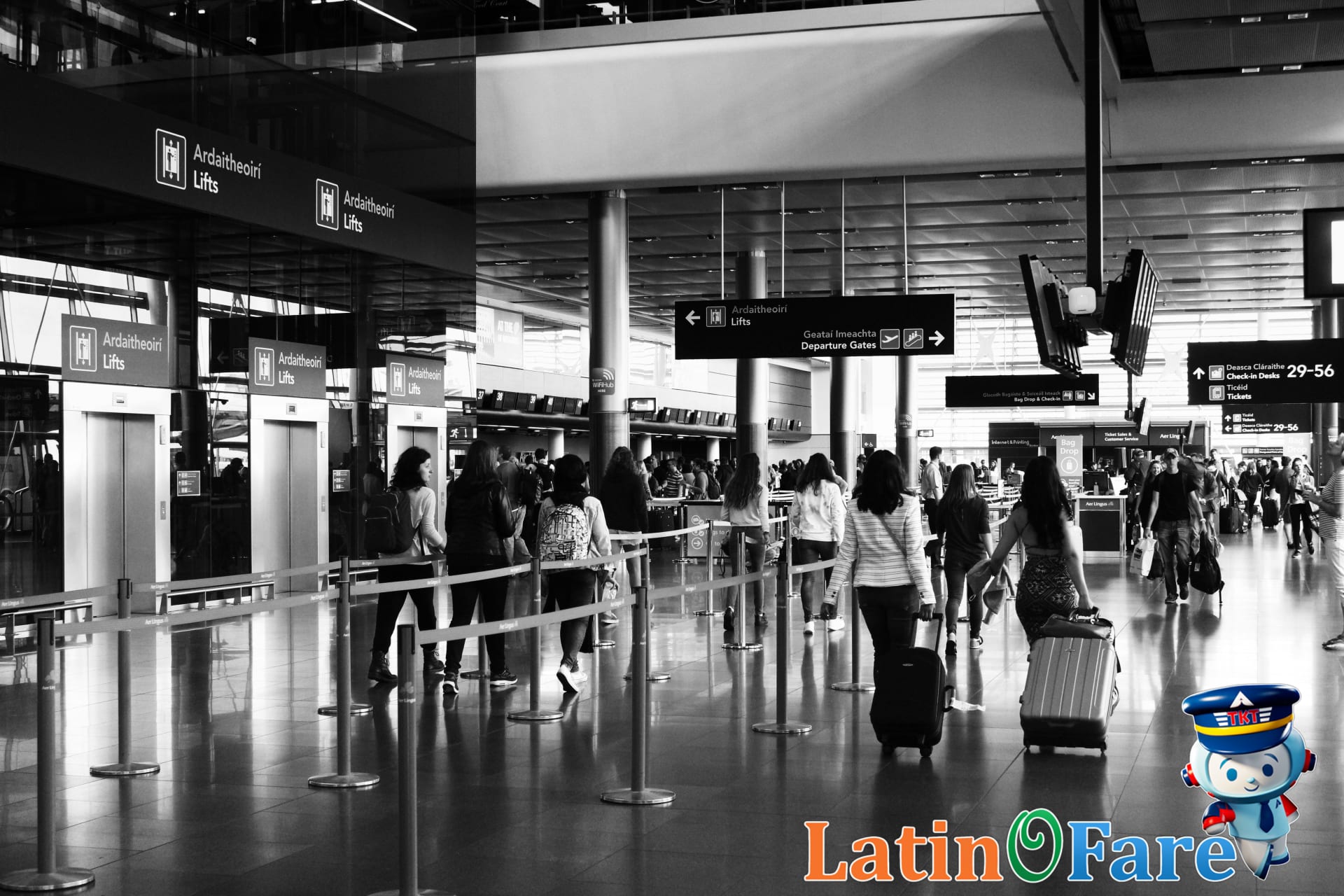 Airplanes over the Pacific Ocean