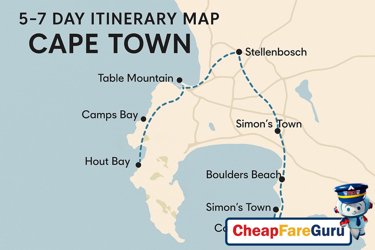 Cape Town, Table Mountain and Waterfront