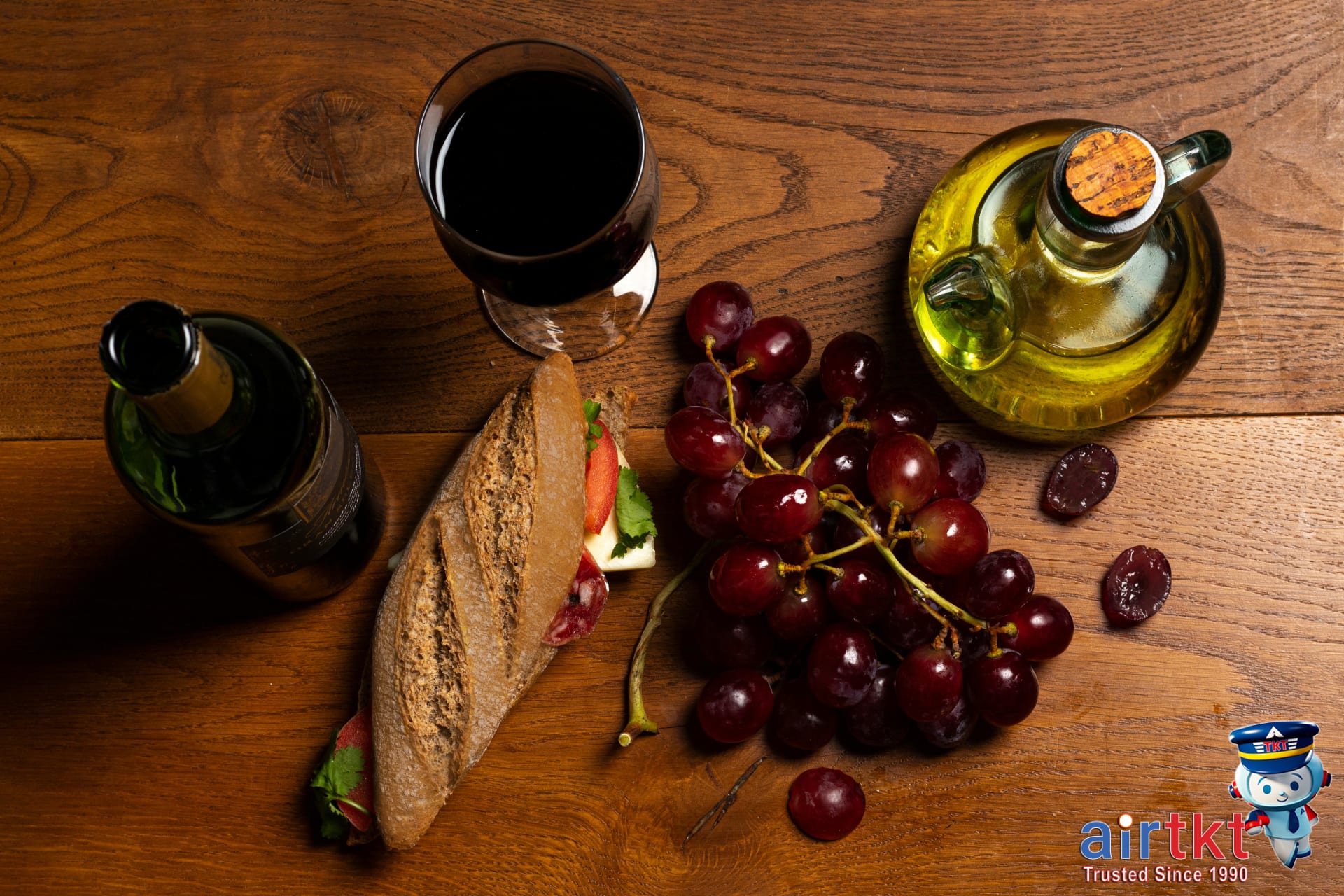 Tuscan vineyard and countryside