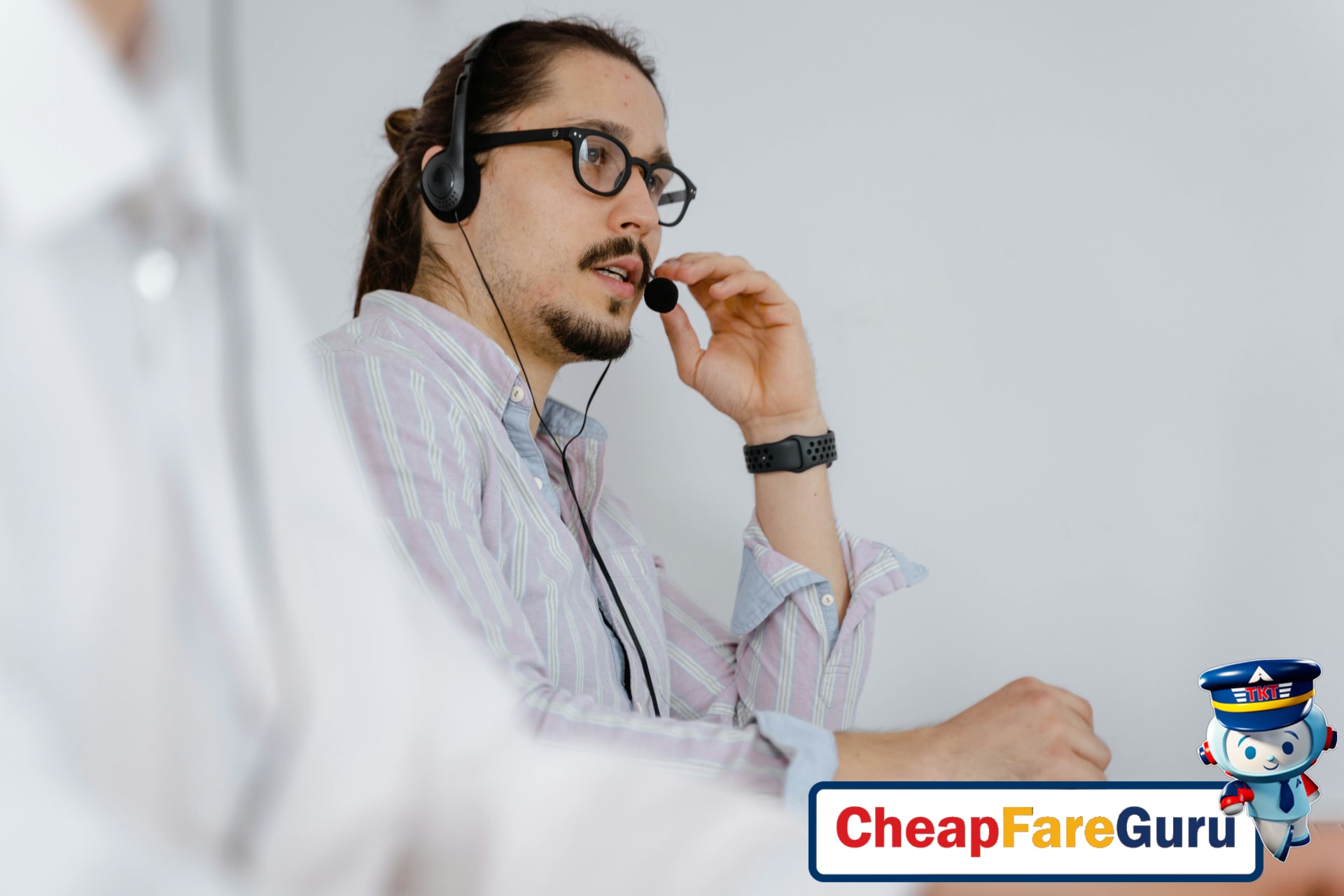 Traveler checking fare prices on phone