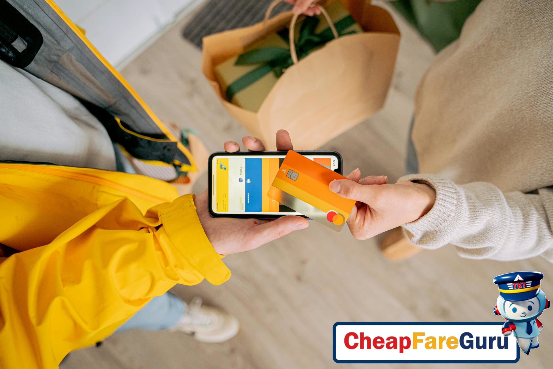 Traveler reviewing price drop on laptop