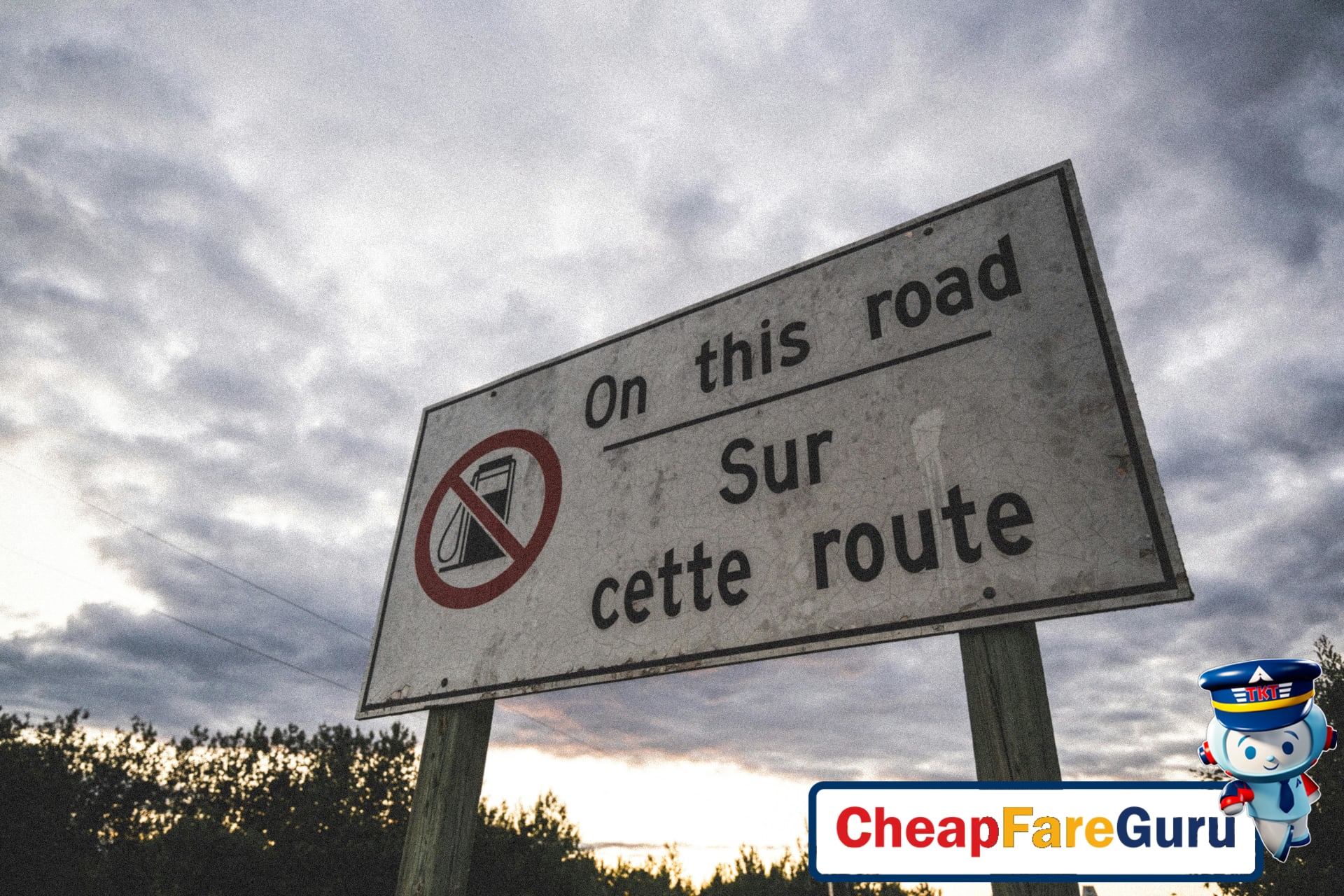 Bilingual signage in Canada showing French and English