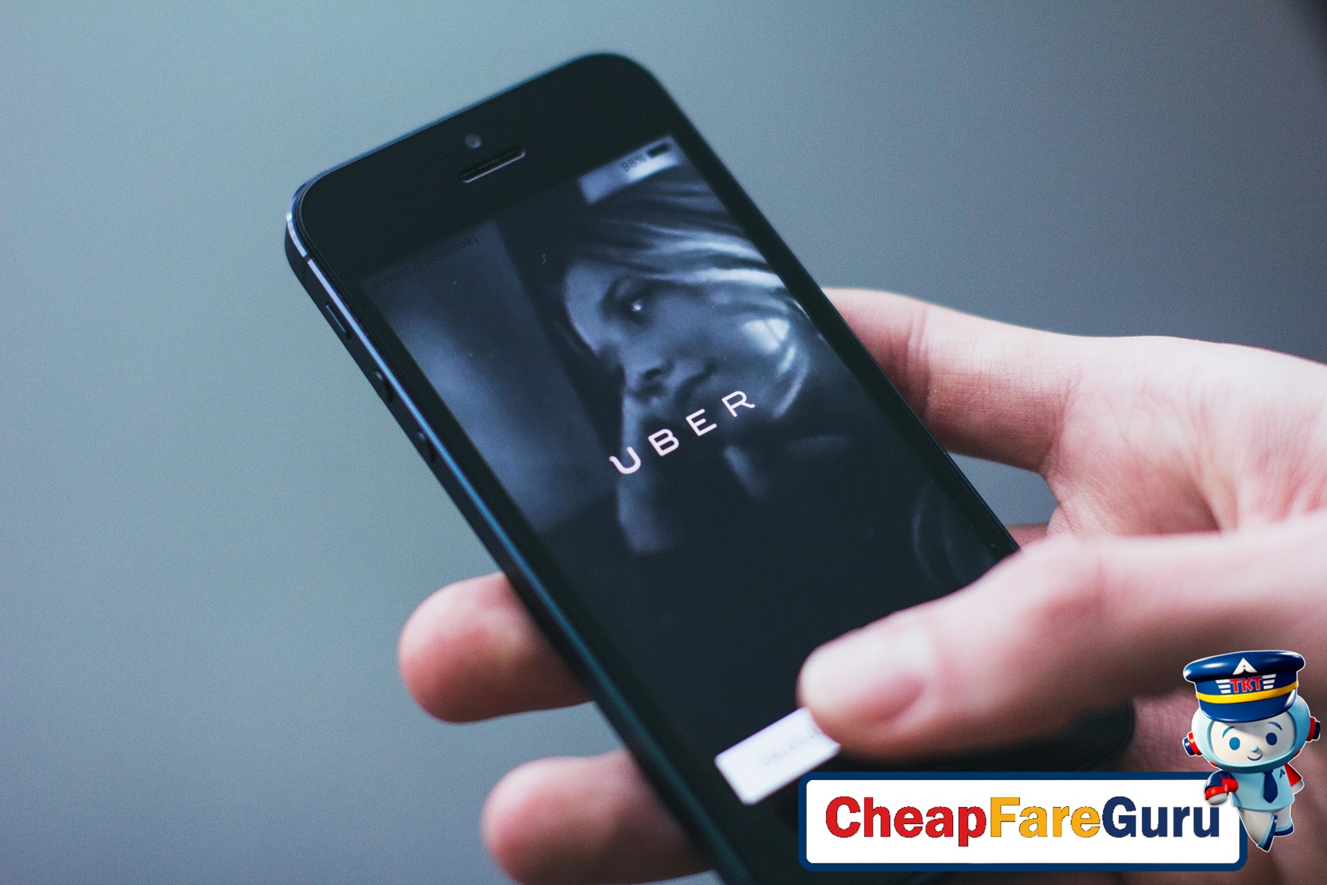 Airport rideshare and taxi waiting area