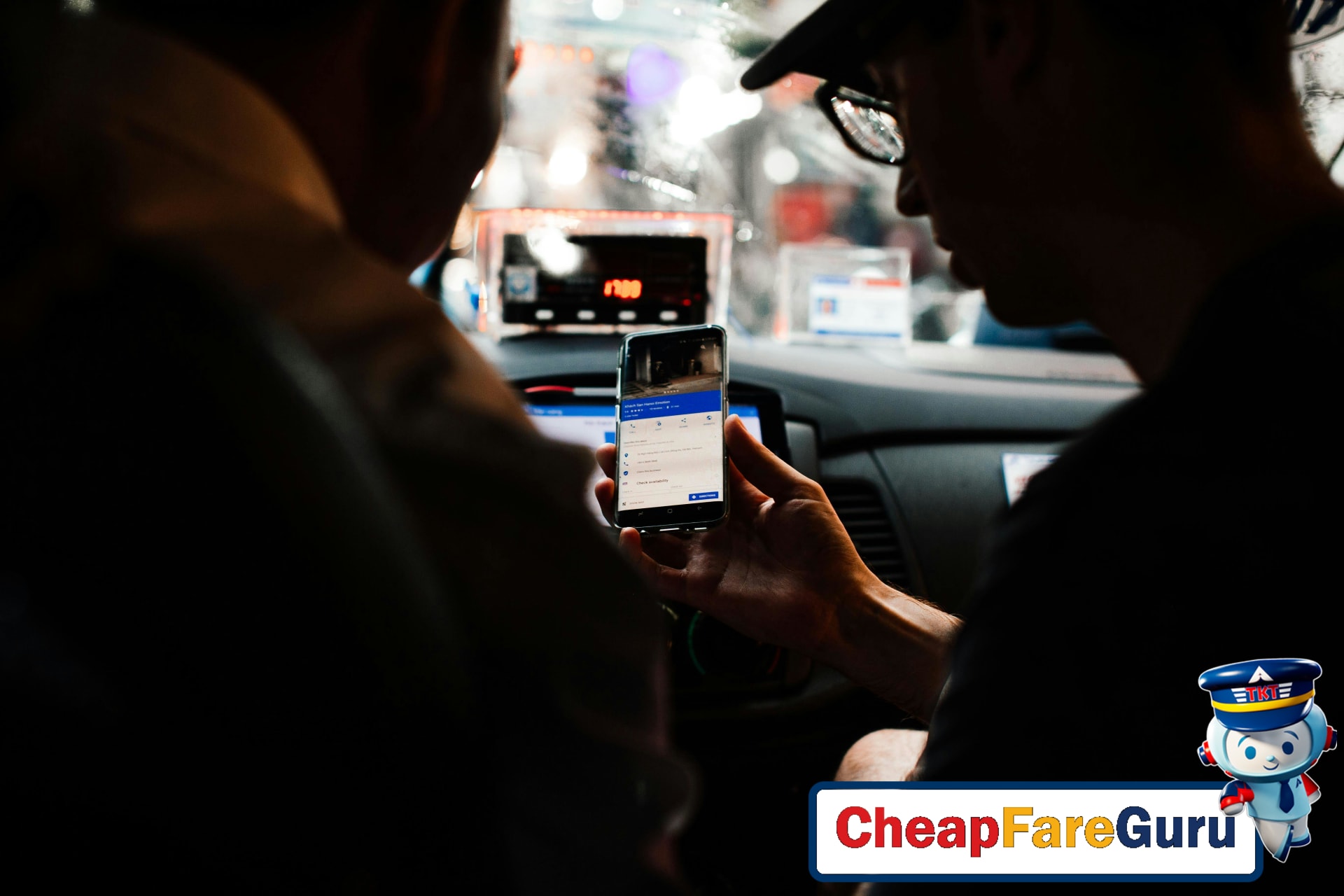 Airport rideshare and taxi pickup area