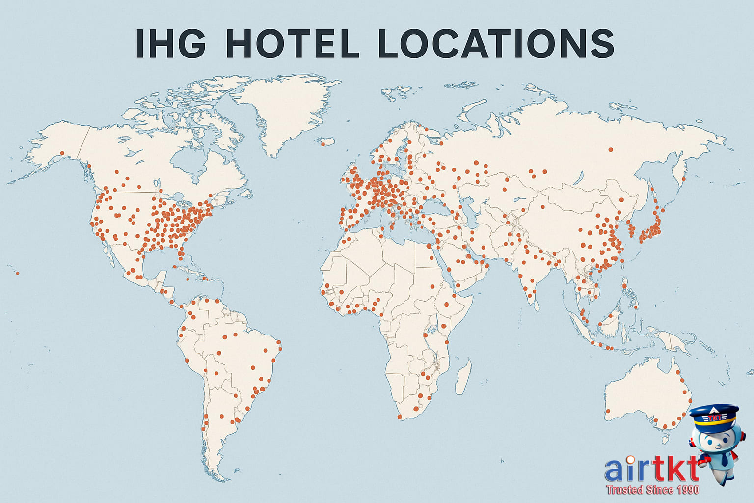 IHG Hotel Network Global Map