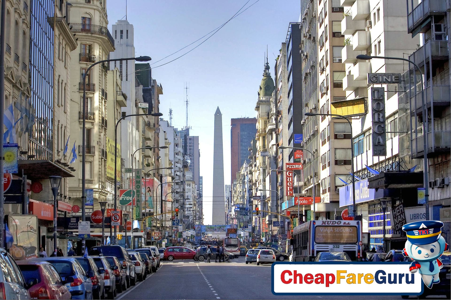 Buenos Aires cityscape with Obelisco