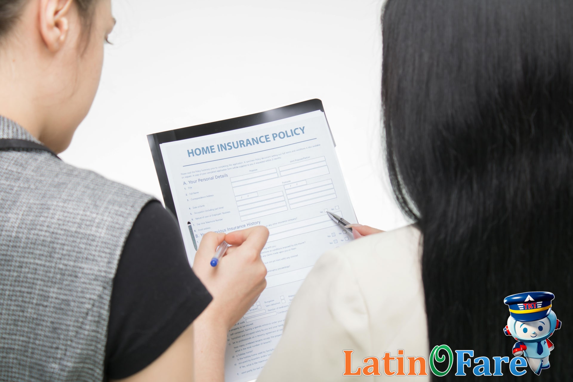 Traveler reviewing rental car liability insurance documents at agency, focusing on required coverage details