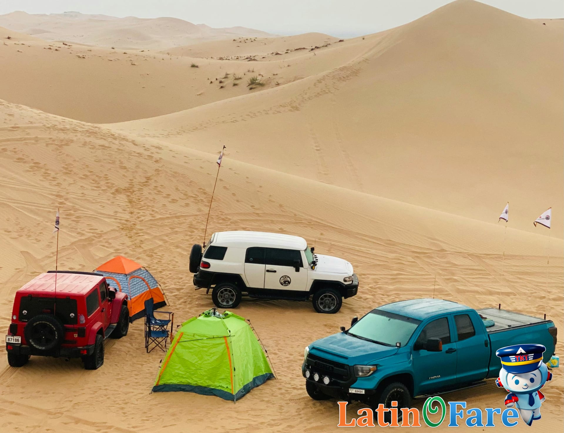 Coachella camping setup in Indio desert with tents, coolers, and festival gear essentials.