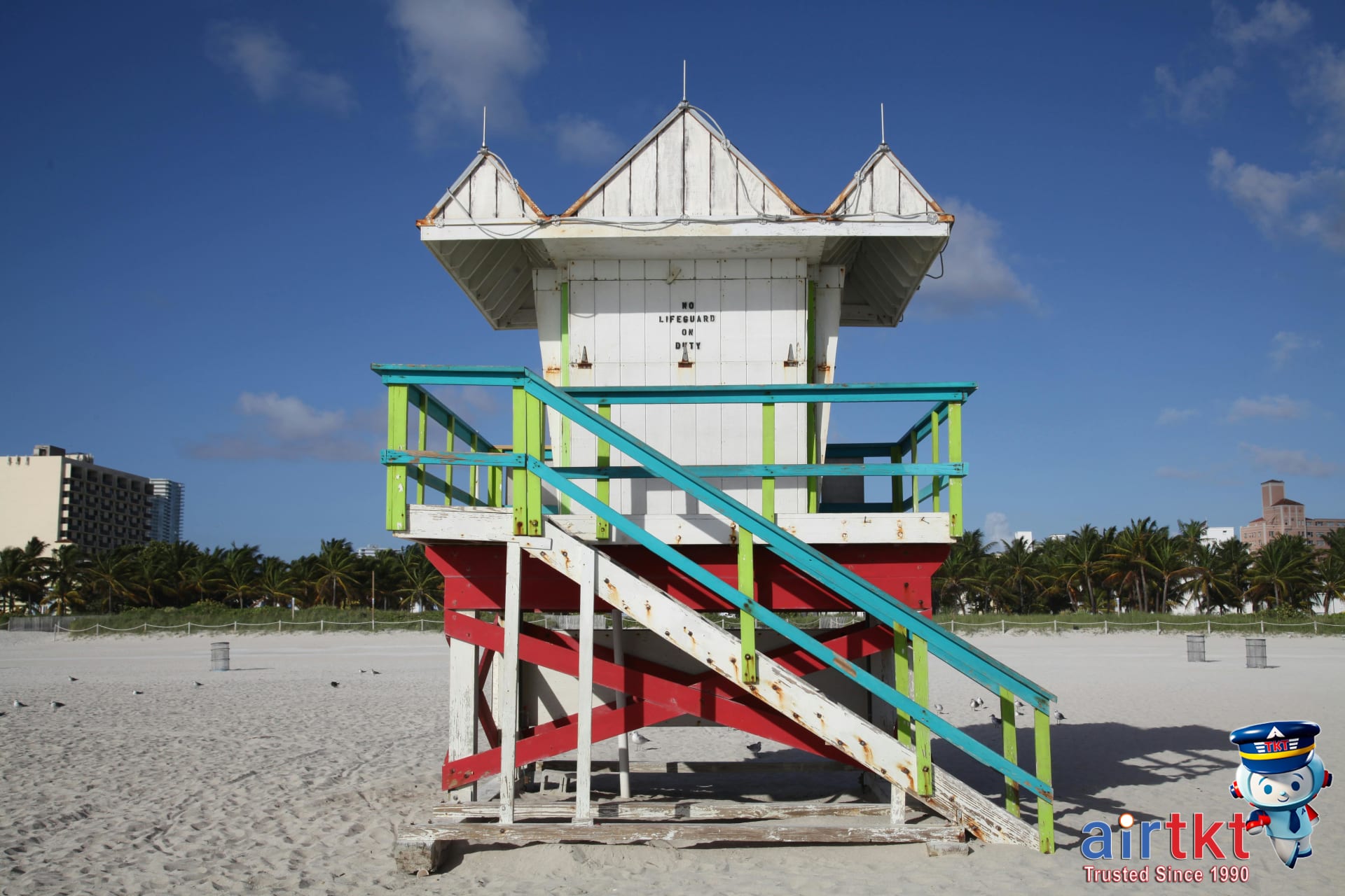 Iconic South Beach Art Deco district popular college spring break spot with students walking