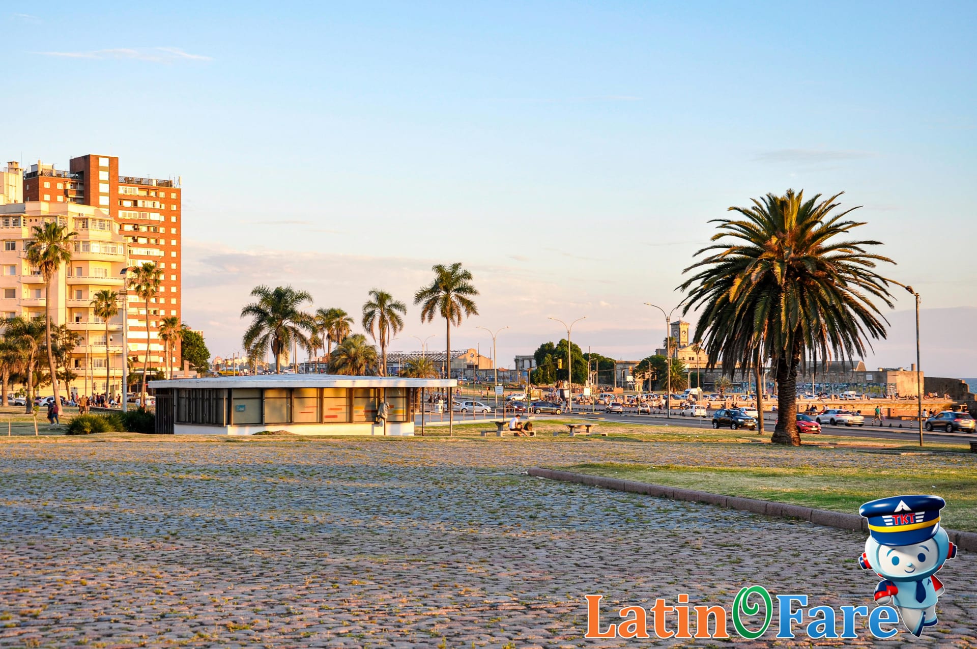 Montevideo Rambla at sunset, an essential riverfront experience for first-time visitors.