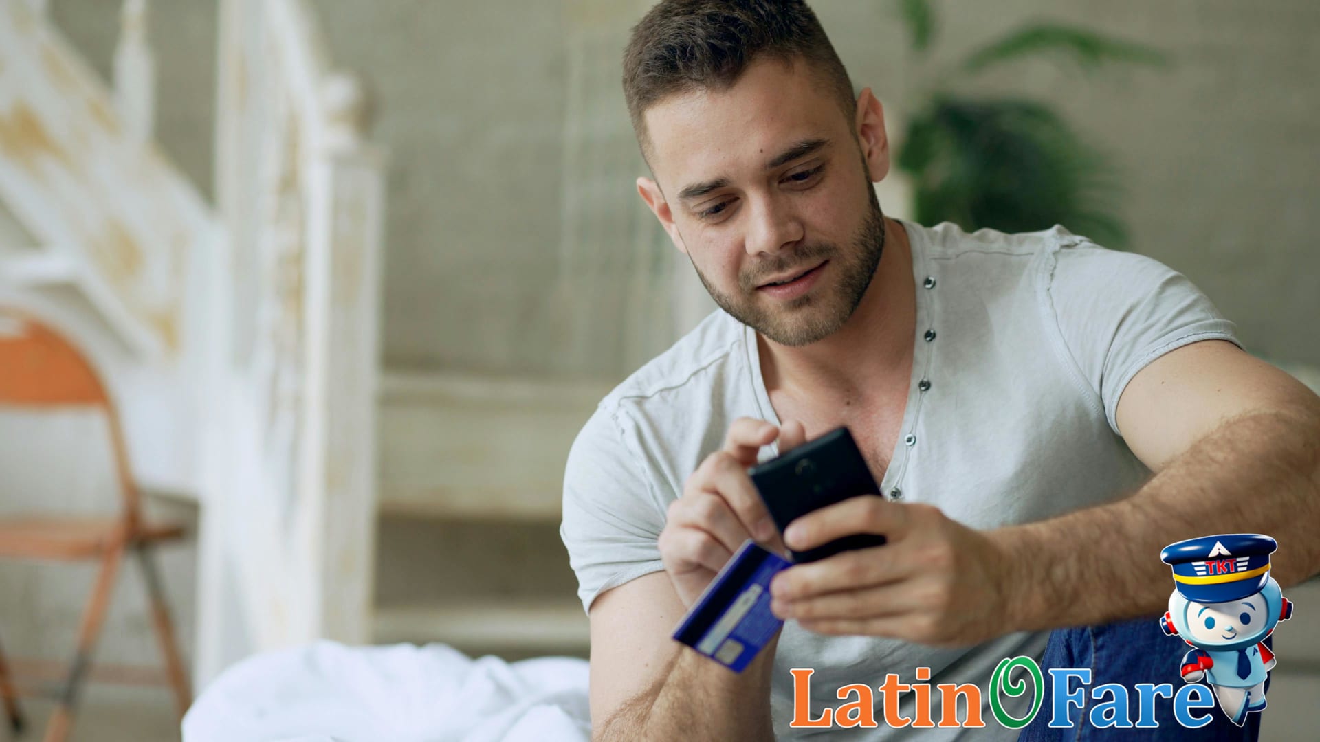 Cardholder checking Capital One Venture X travel credits and benefits on smartphone app.