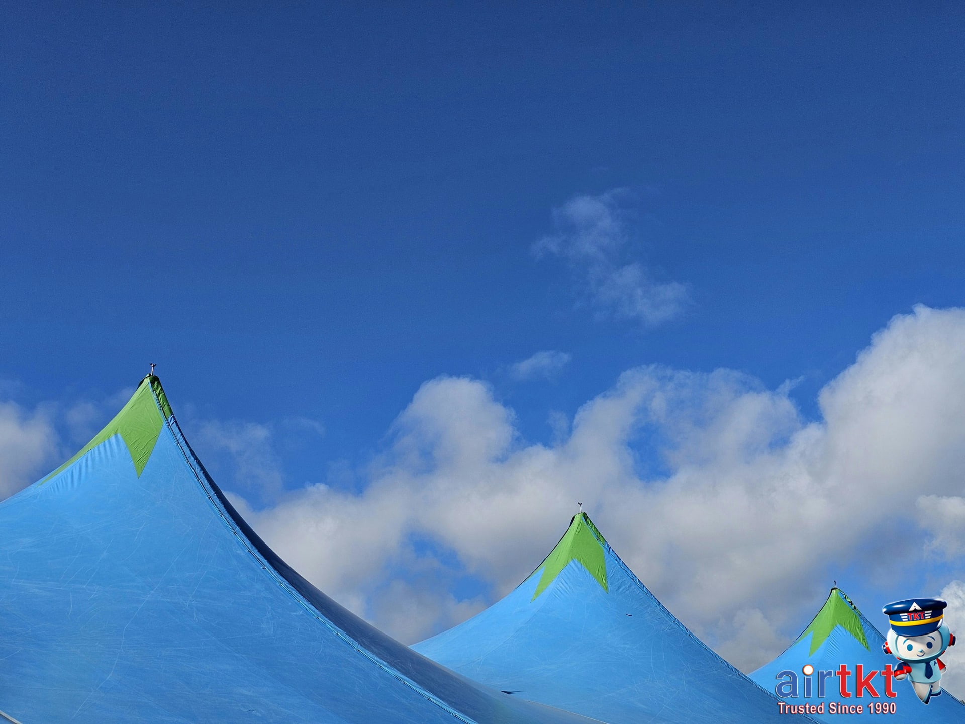 Camping on The Farm at Bonnaroo Tennessee festival with blue and green tents