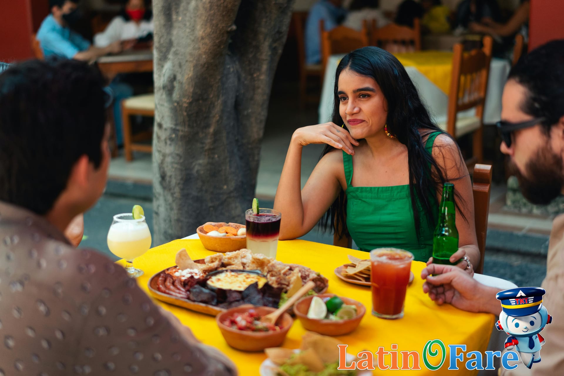 Dining etiquette with traditional foods and table manners in a Latin America restaurant