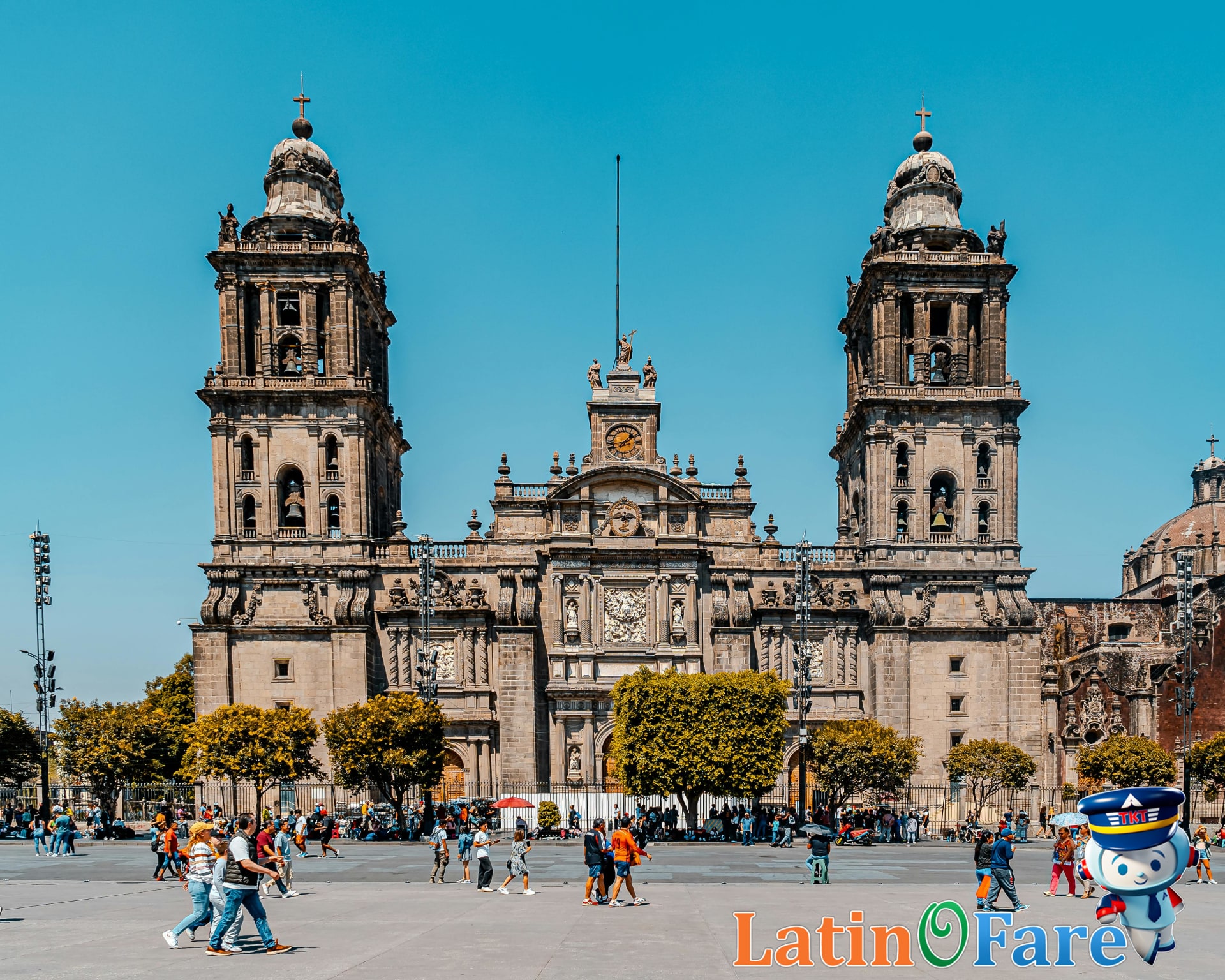 Vibrant view of Mexico City, a popular Latin America flight destination