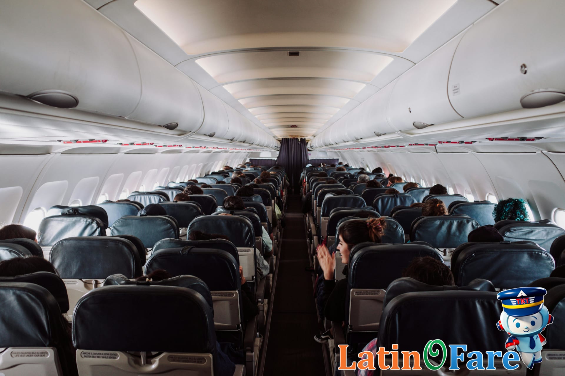 Passengers enjoying comfortable, affordable flight on South America route