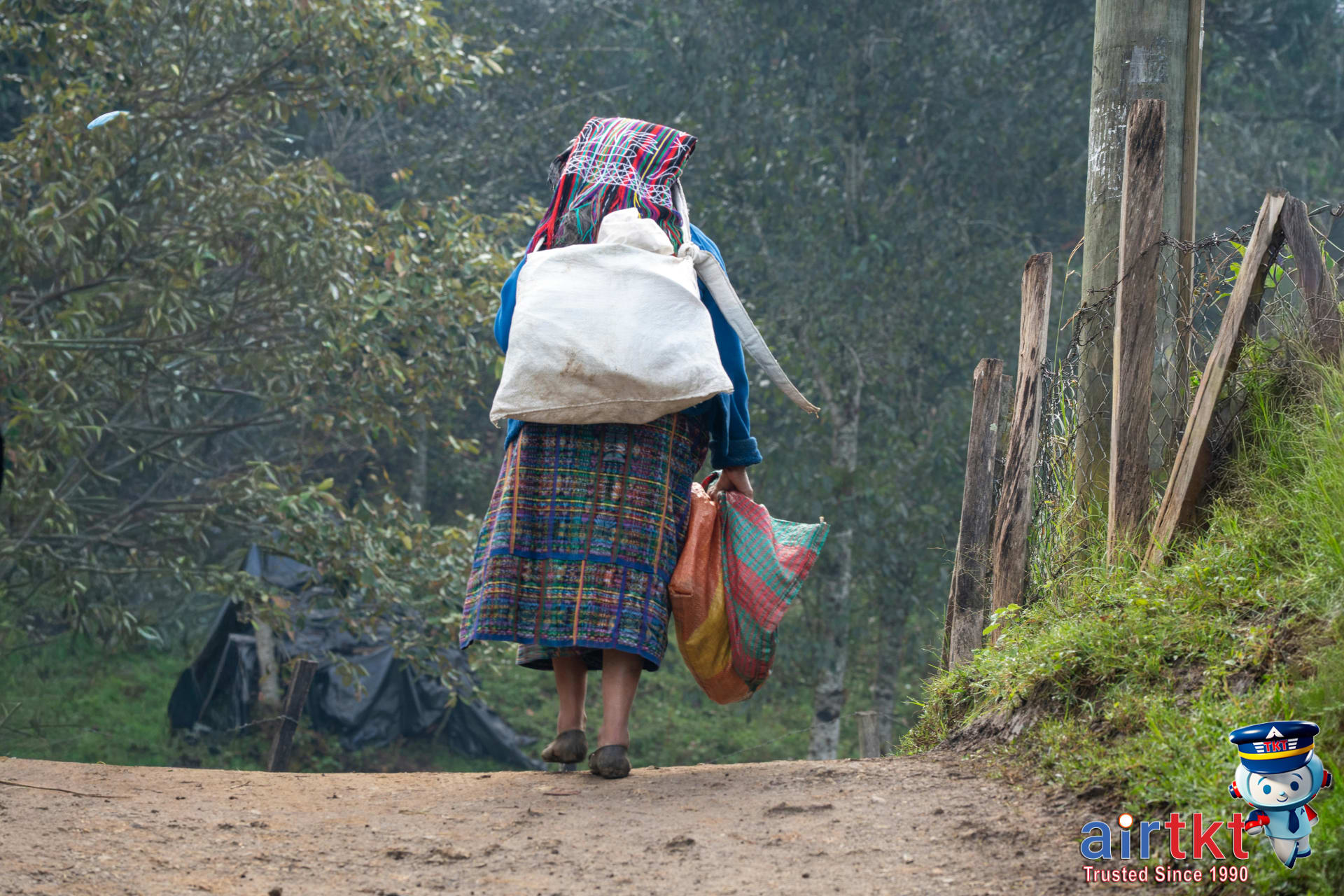 Man in modest attire with backpack follows smart Latin America travel etiquette