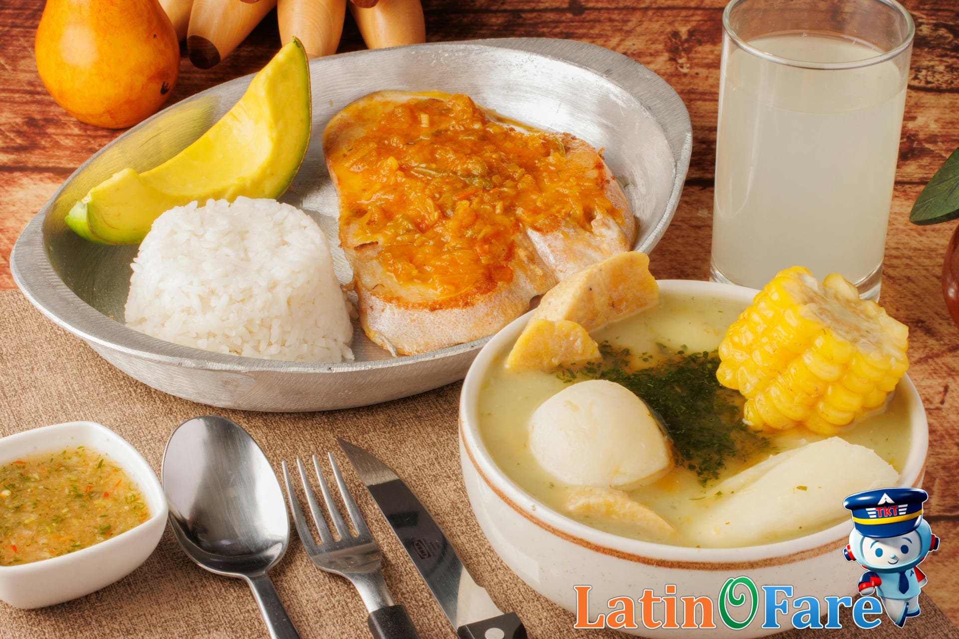 Traditional Colombian foods including ajiaco and arepas at a Bogotá market for food-lovers.