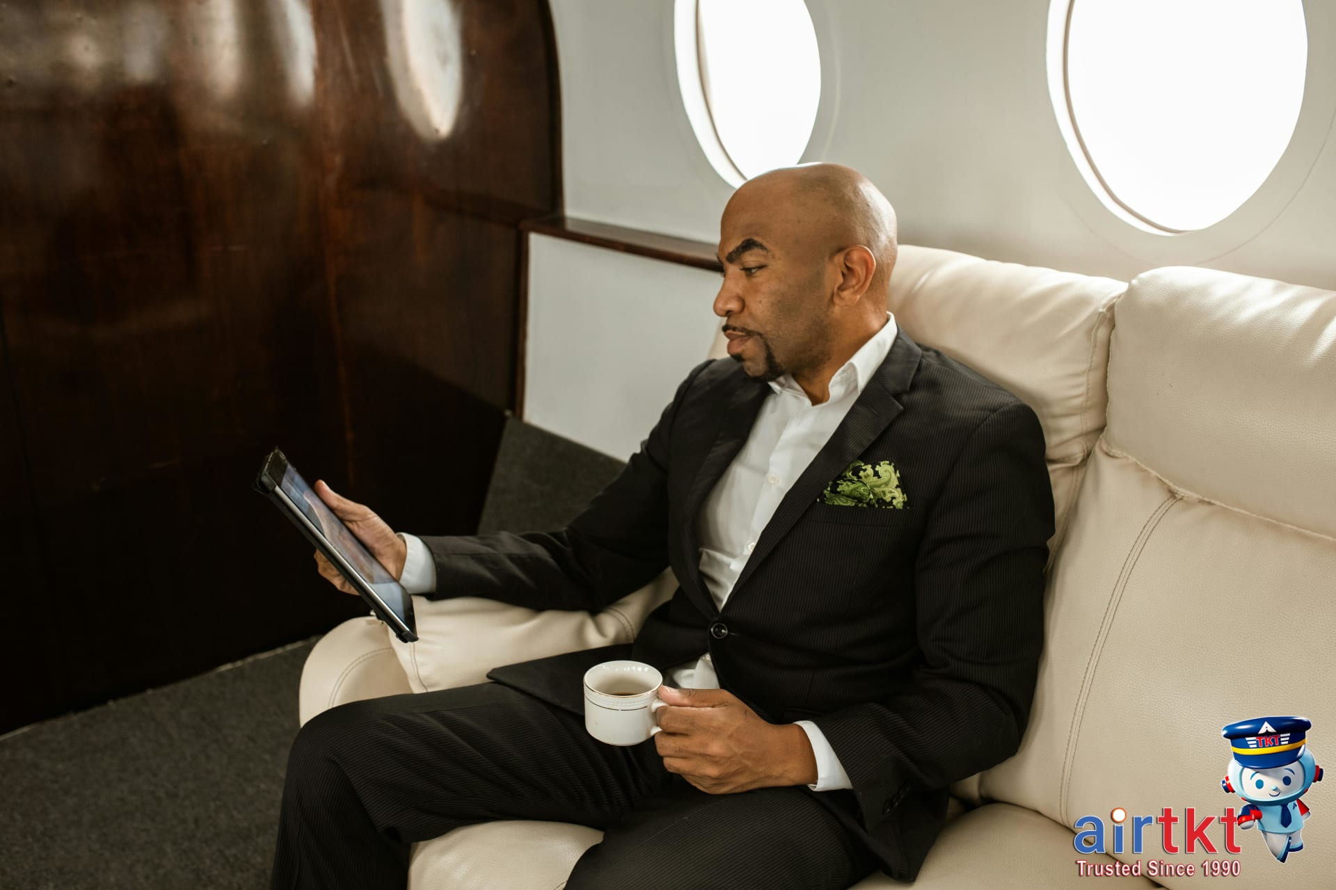 Traveler reading flight deals on tablet device for Latin America trips