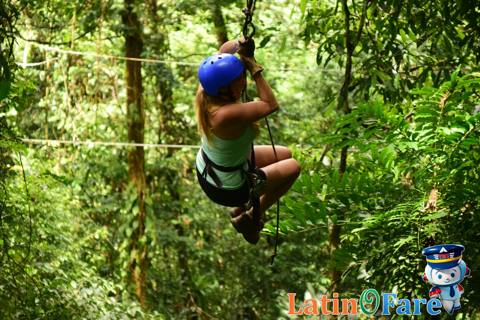 Zip-lining adventure through Costa Rica treetops near Arenal, a classic adventure activity.