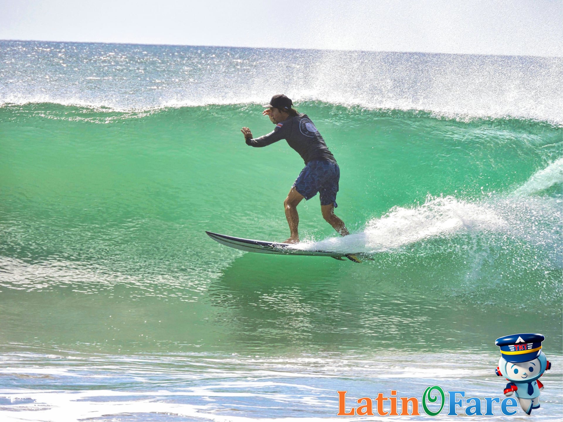 Surfing the Pacific beaches of Costa Rica, a favorite pura vida experience for visitors.