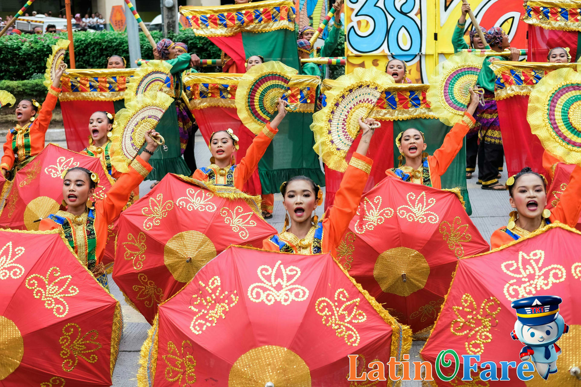 Davao festival booth with native crafts and Mindanao cultural displays for Independence Day.