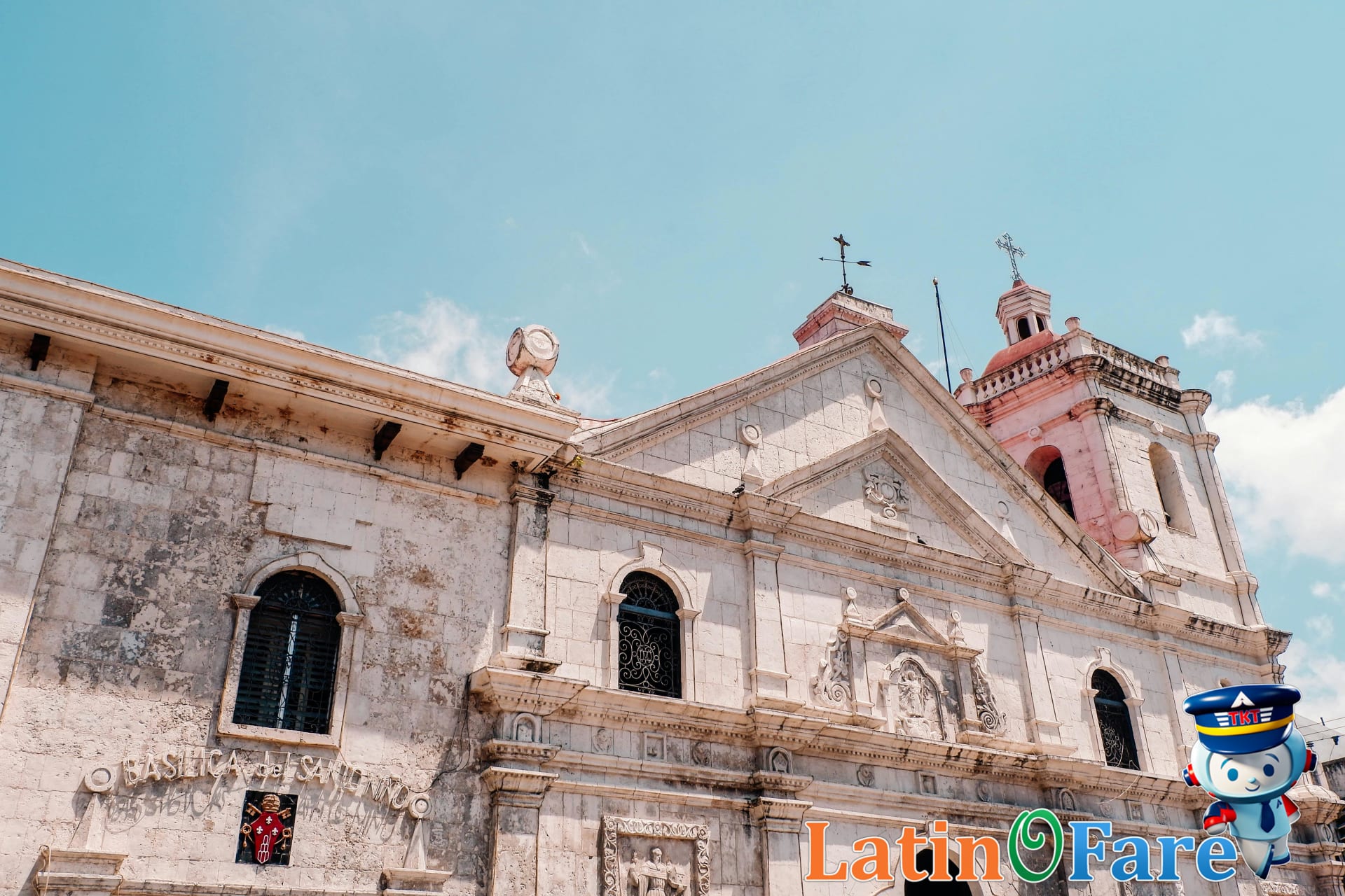 Aguinaldo Shrine in Cavite adorned with flags on Philippine Independence Day.