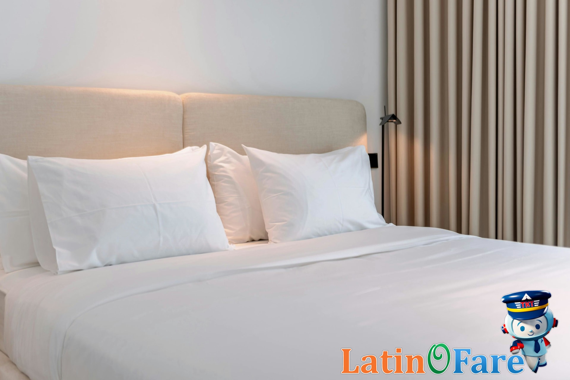 hotel vs Airbnb side-by-side room comparison with cozy modern bedrooms