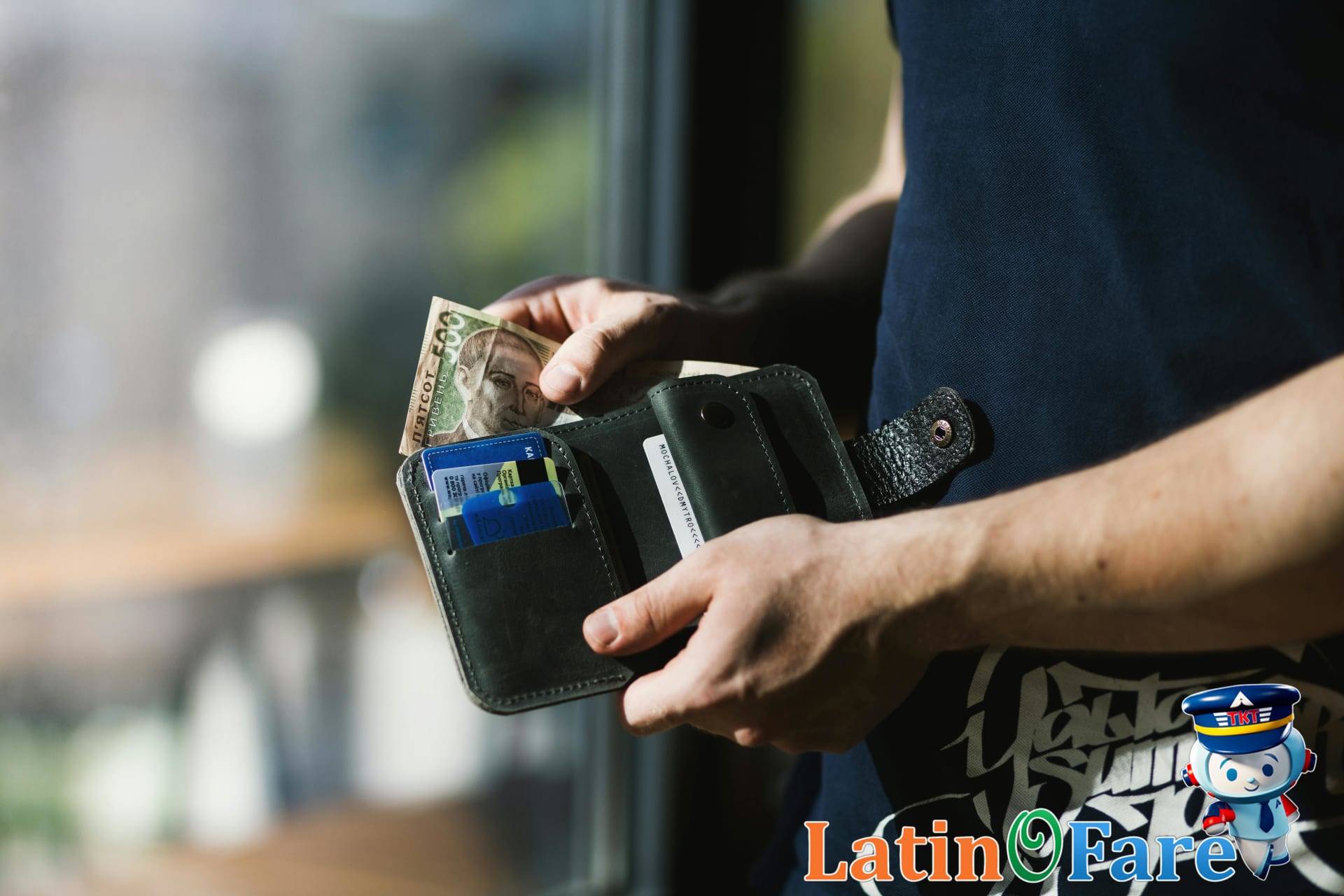 Hand holding cash and IHG One Rewards card illustrating budget planning for global hotel stays.